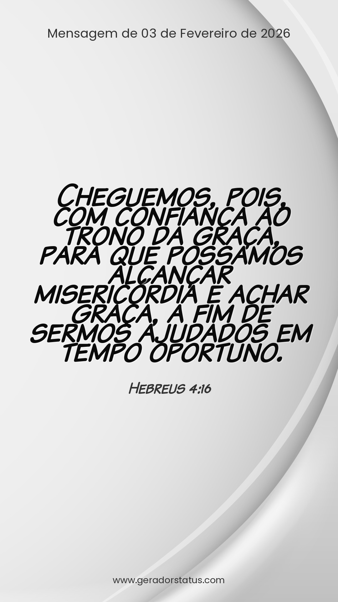 Status do dia: Versículo