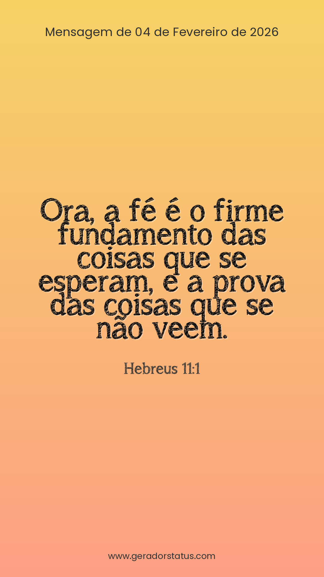 Status do dia: Versículo