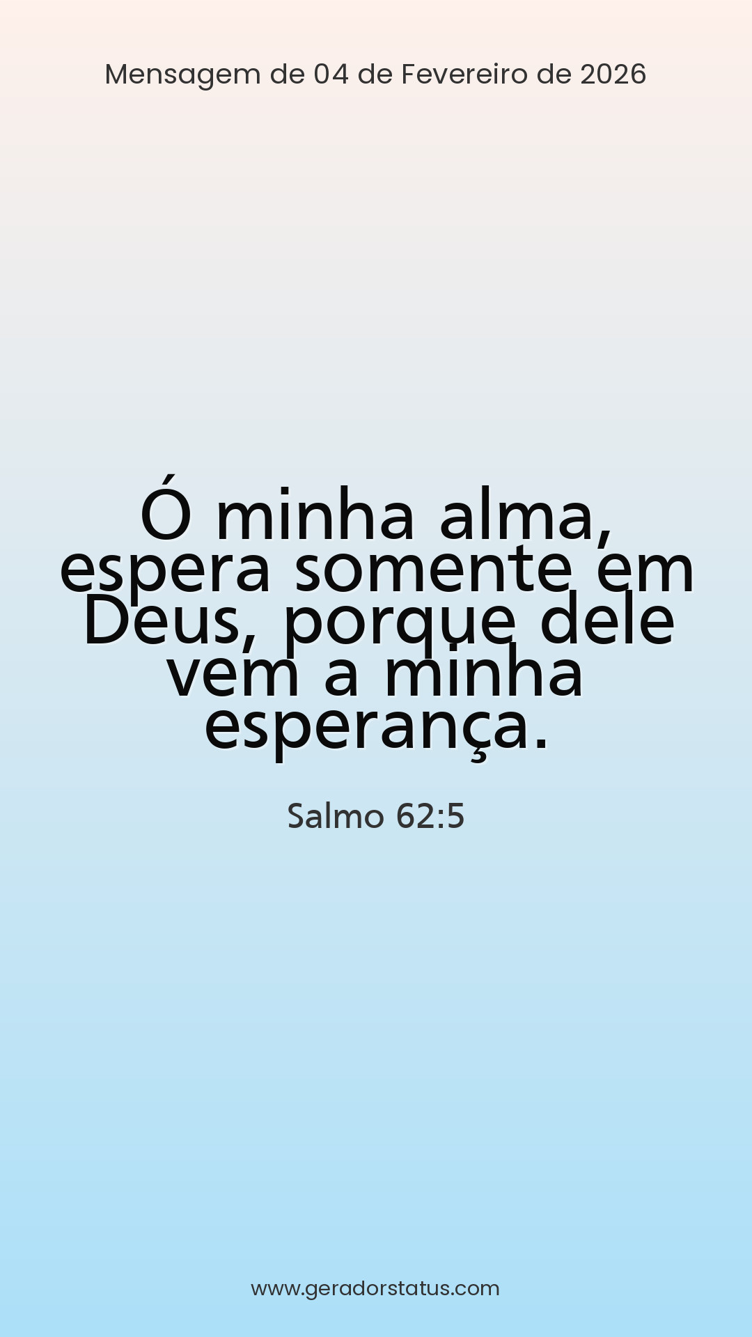 Status do dia: Salmo