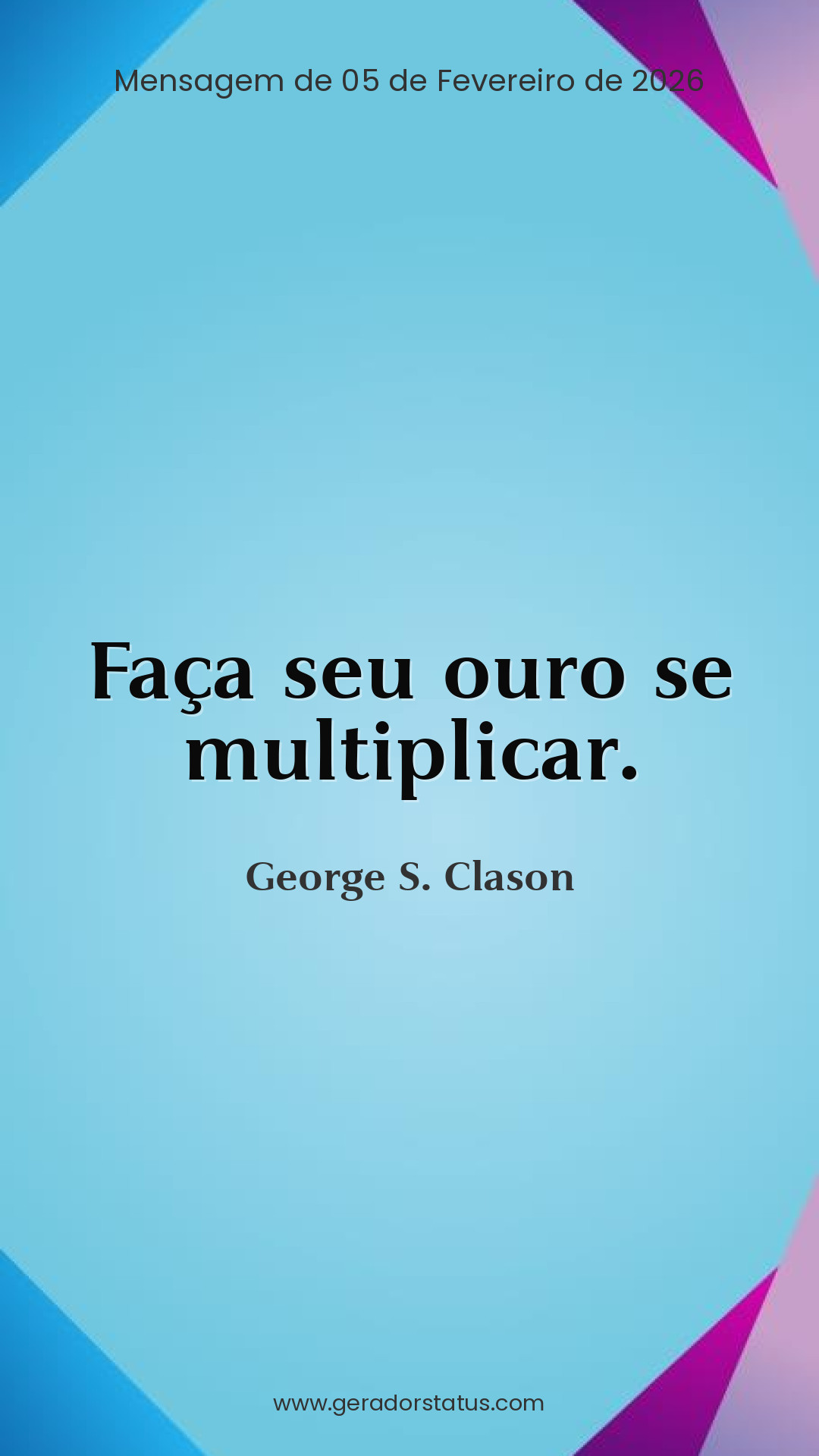 Status do dia: Sabedoria