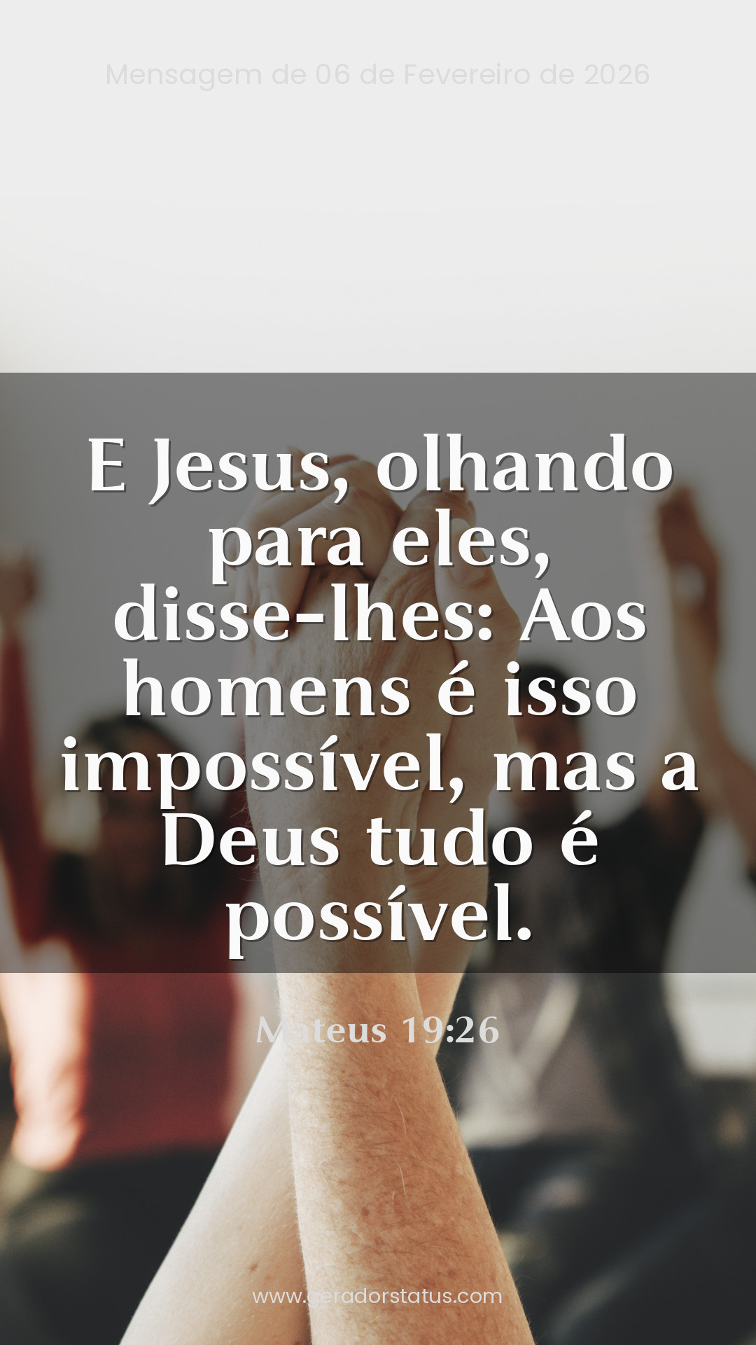 Status do dia: Versículo