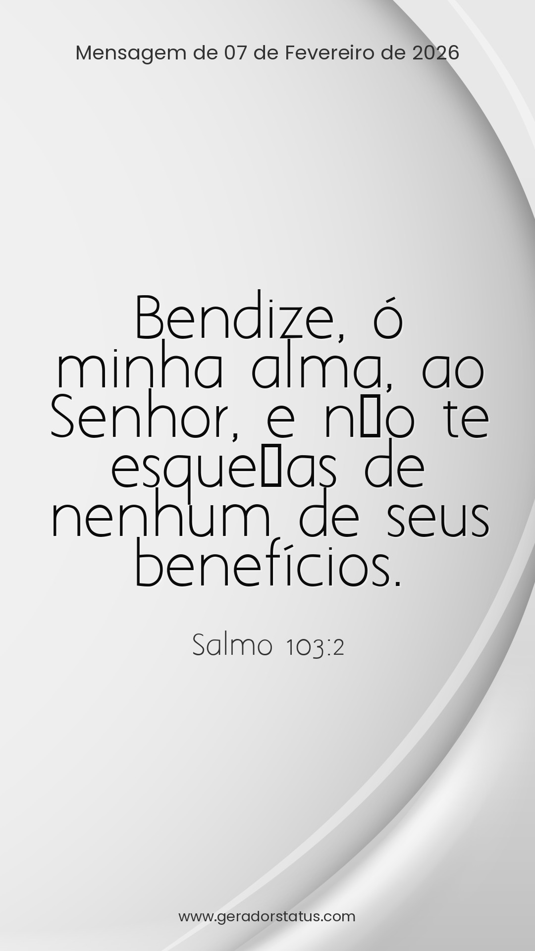 Status do dia: Salmo