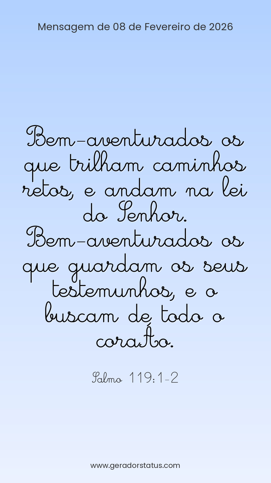 Status do dia: Salmo