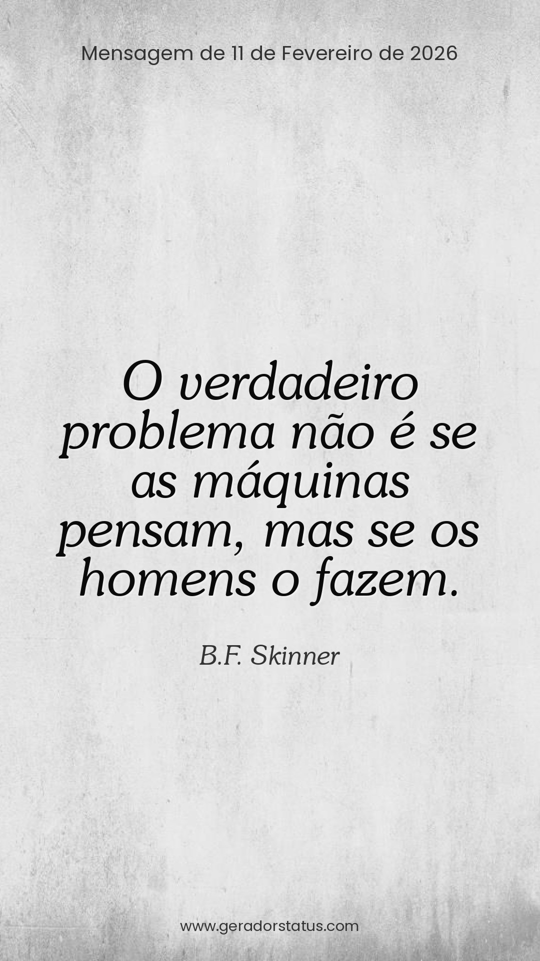 Status do dia: Citação