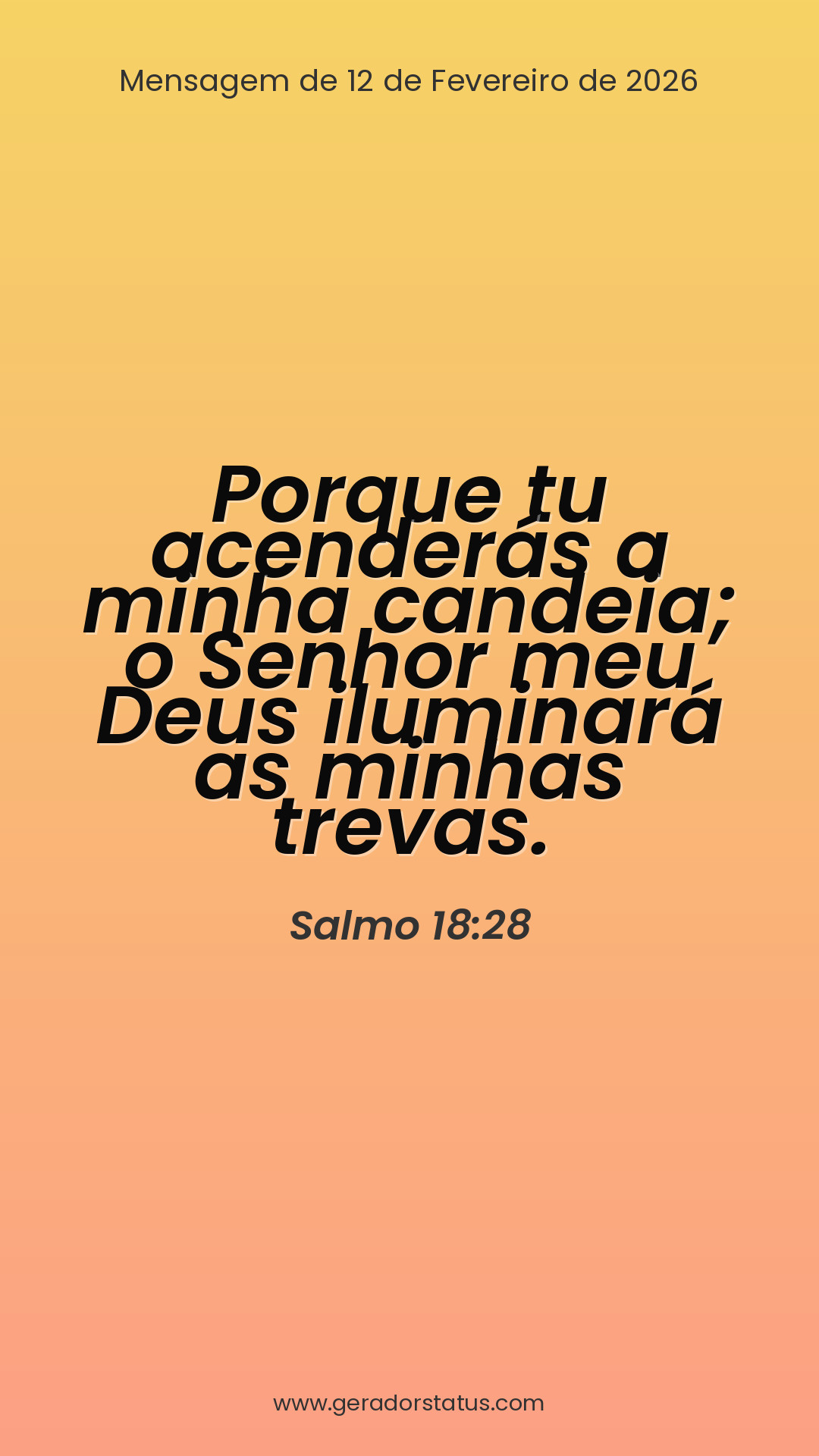 Status do dia: Salmo