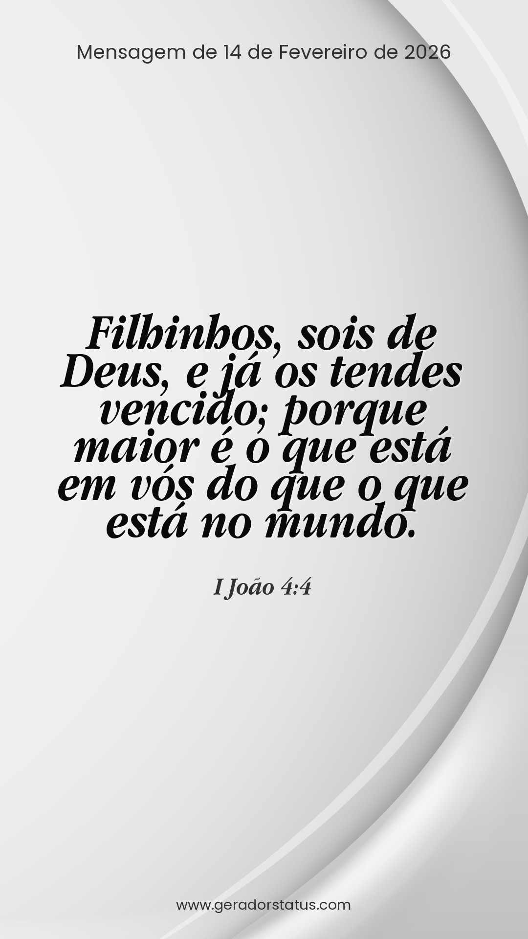 Status do dia: Versículo