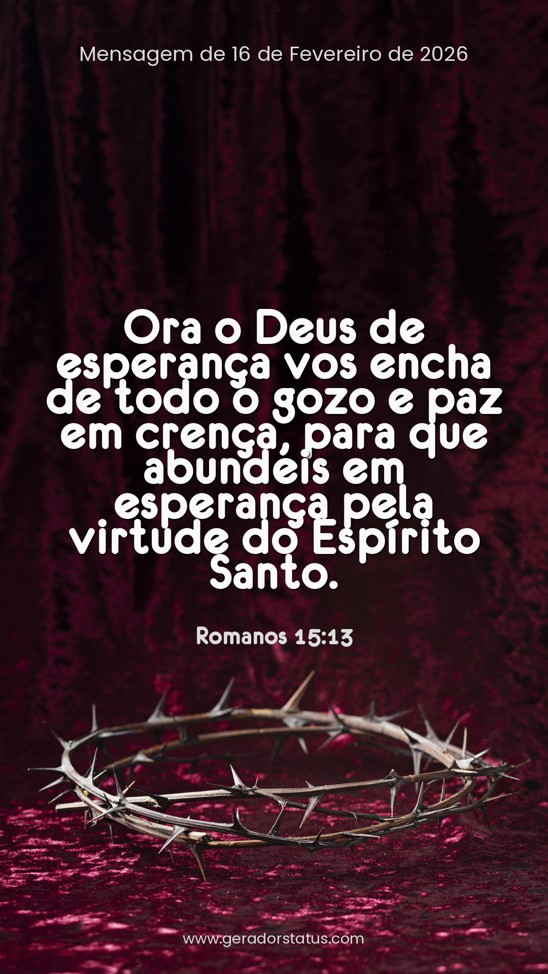 Status do dia: Versículo