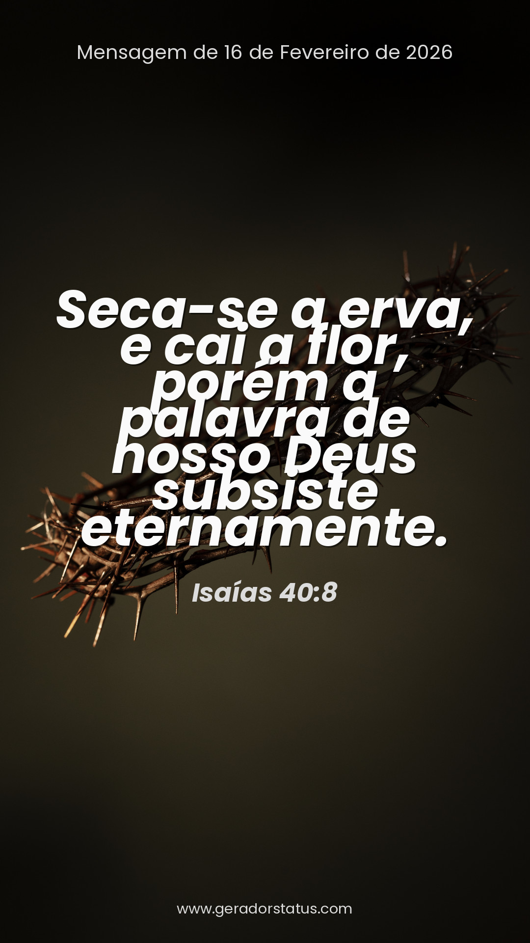 Status do dia: Versículo