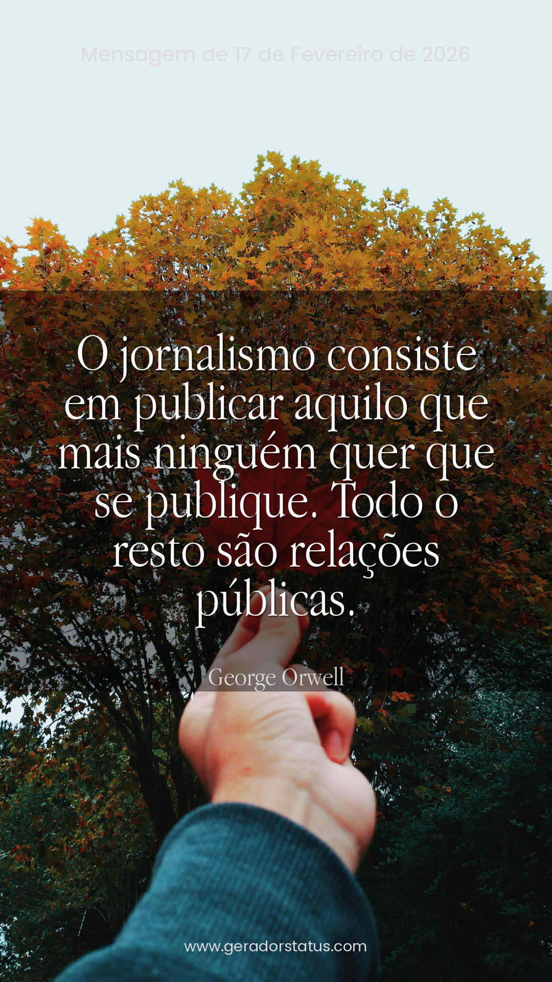 Status do dia: Citação