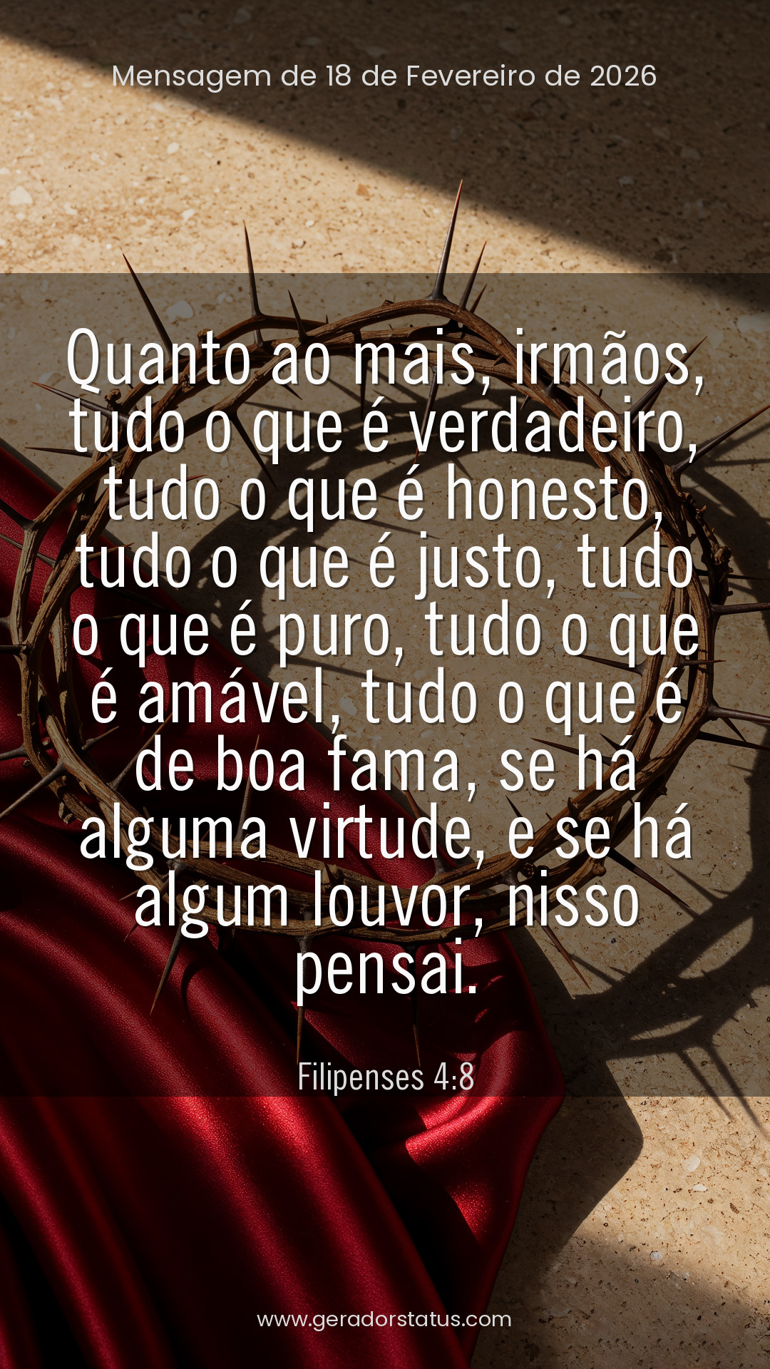 Status do dia: Versículo