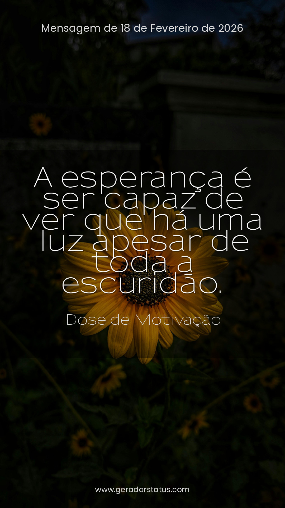 Status do dia: Motivacional