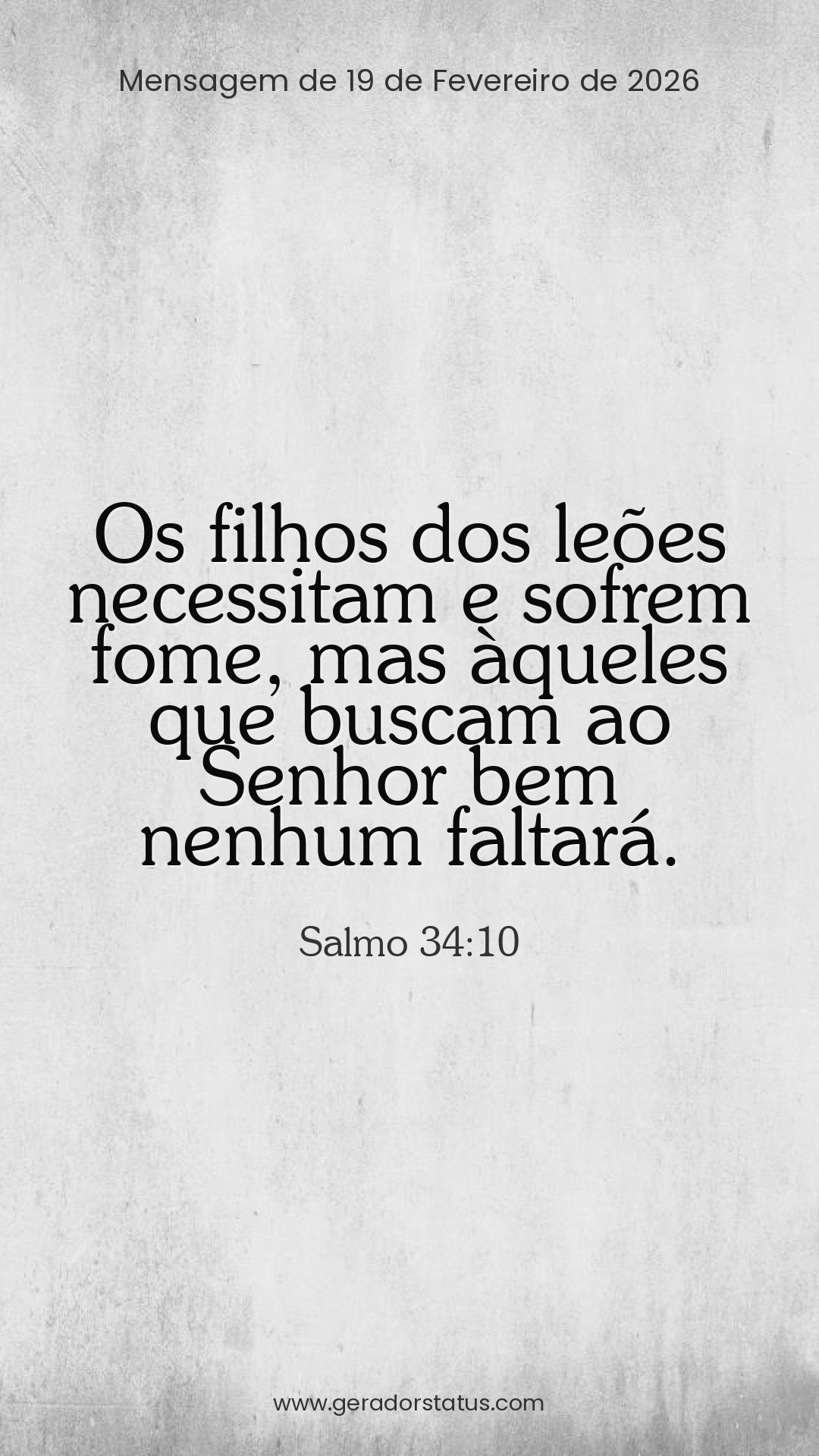 Status do dia: Salmo