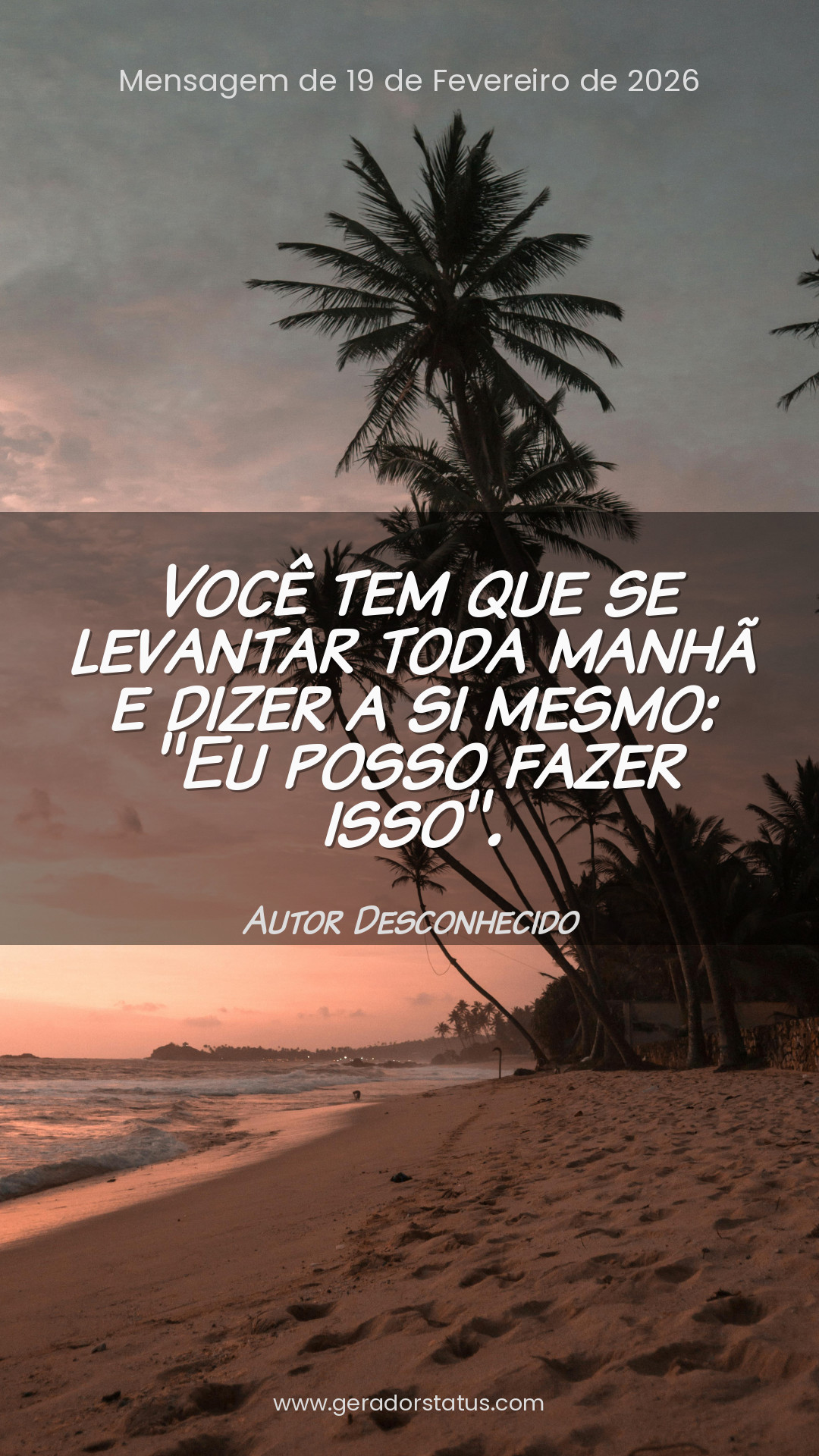 Status do dia: Reflexão