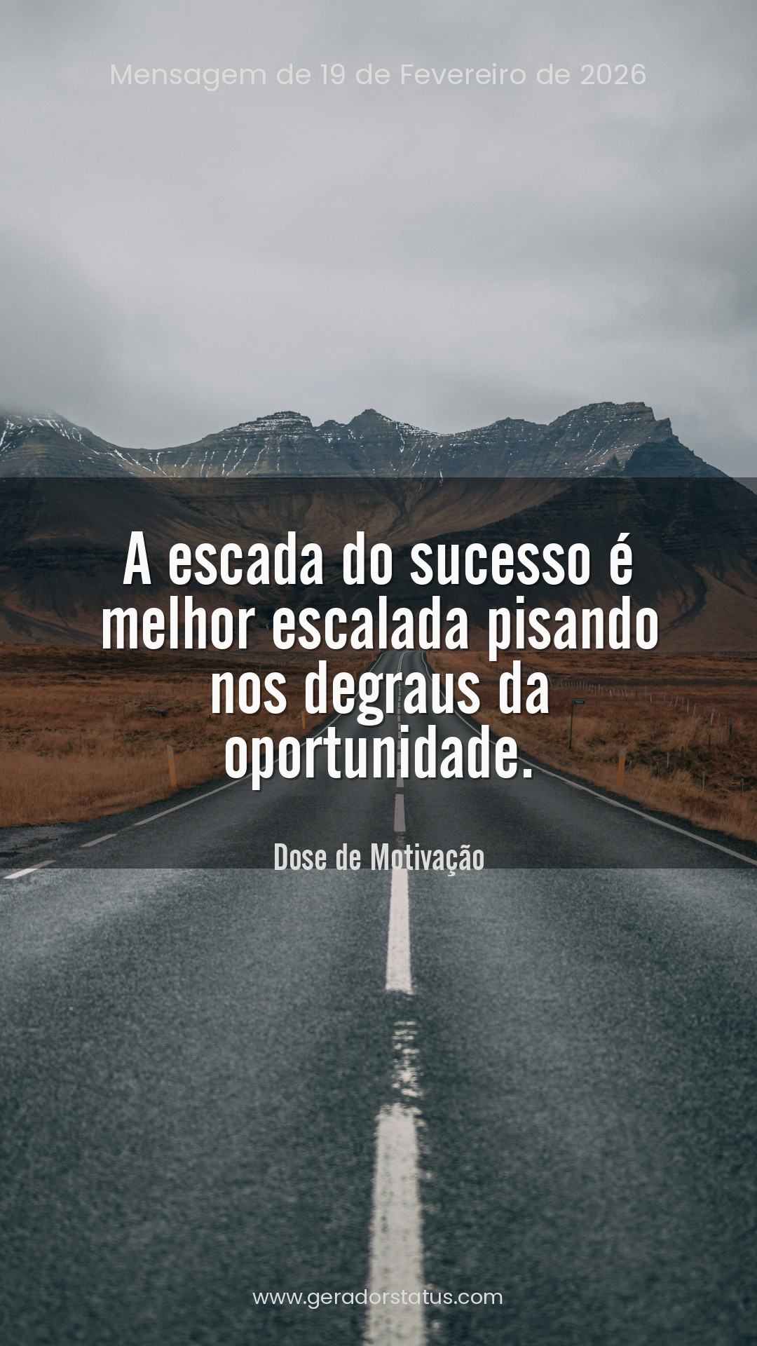 Status do dia: Motivacional