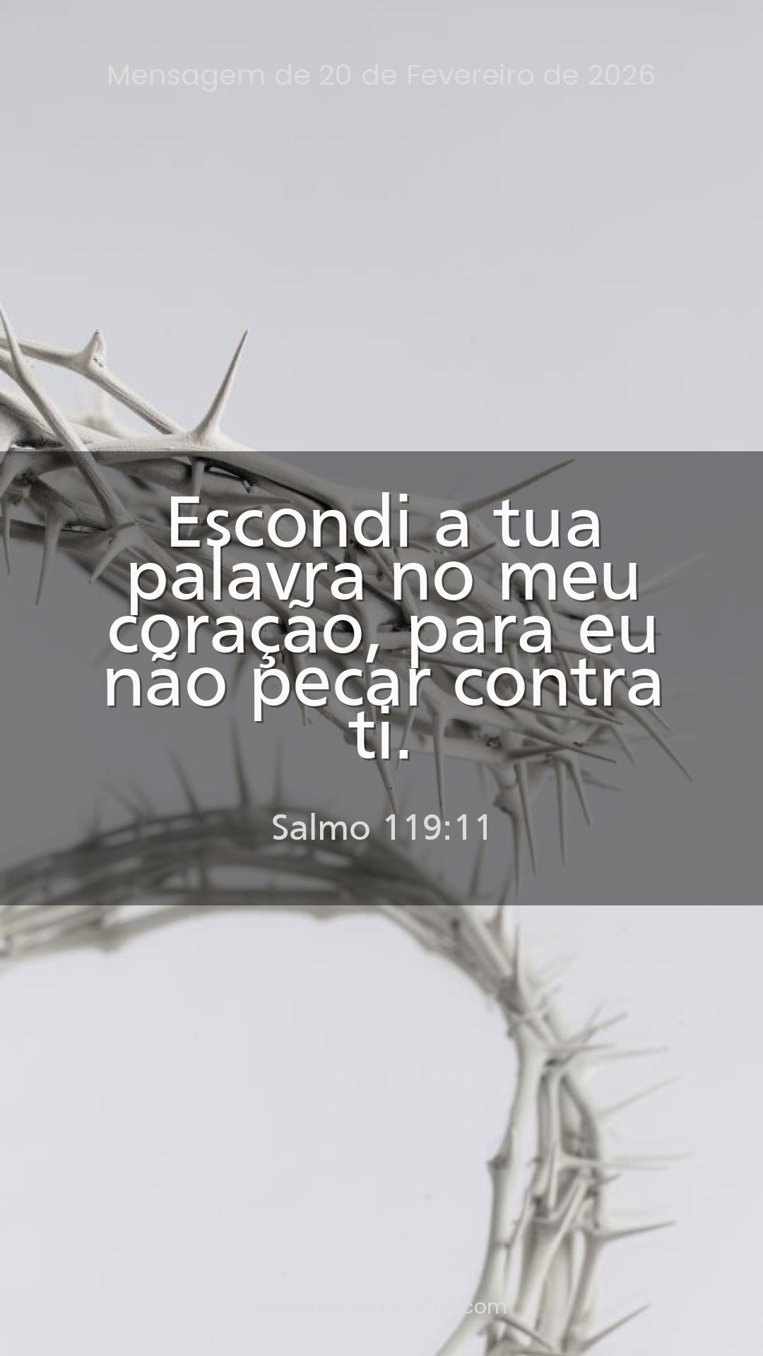 Status do dia: Salmo