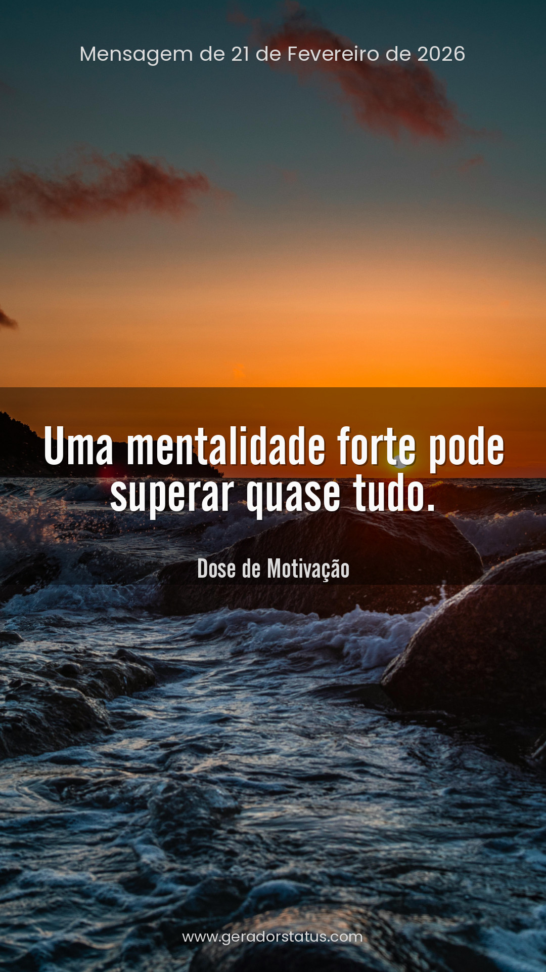 Status do dia: Motivacional