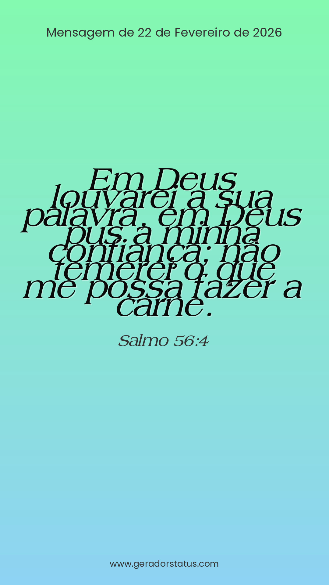 Status do dia: Salmo