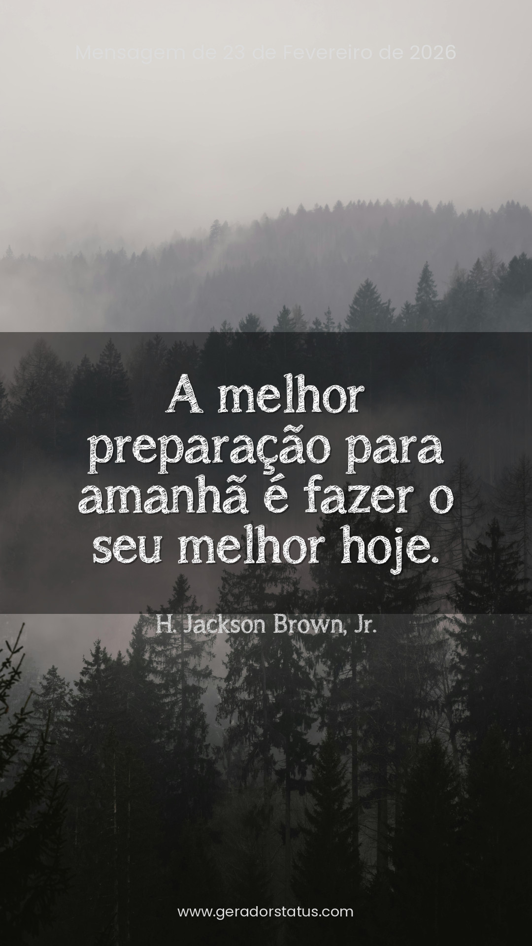 Status do dia: Reflexão