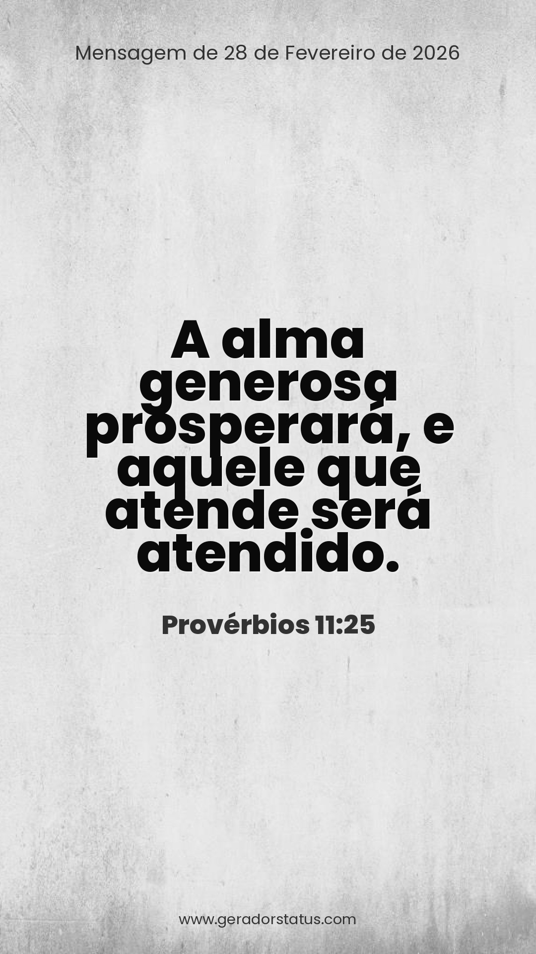 Status do dia: Versículo