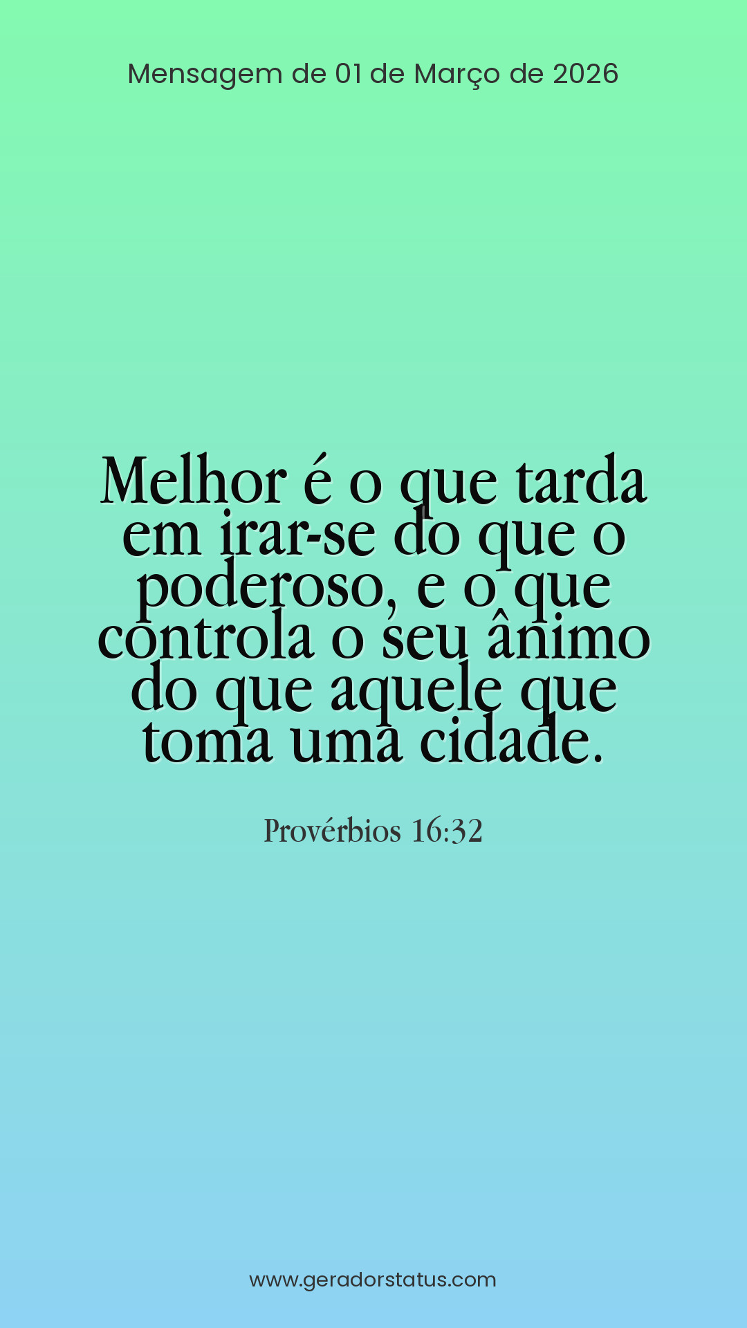 Status do dia: Versículo