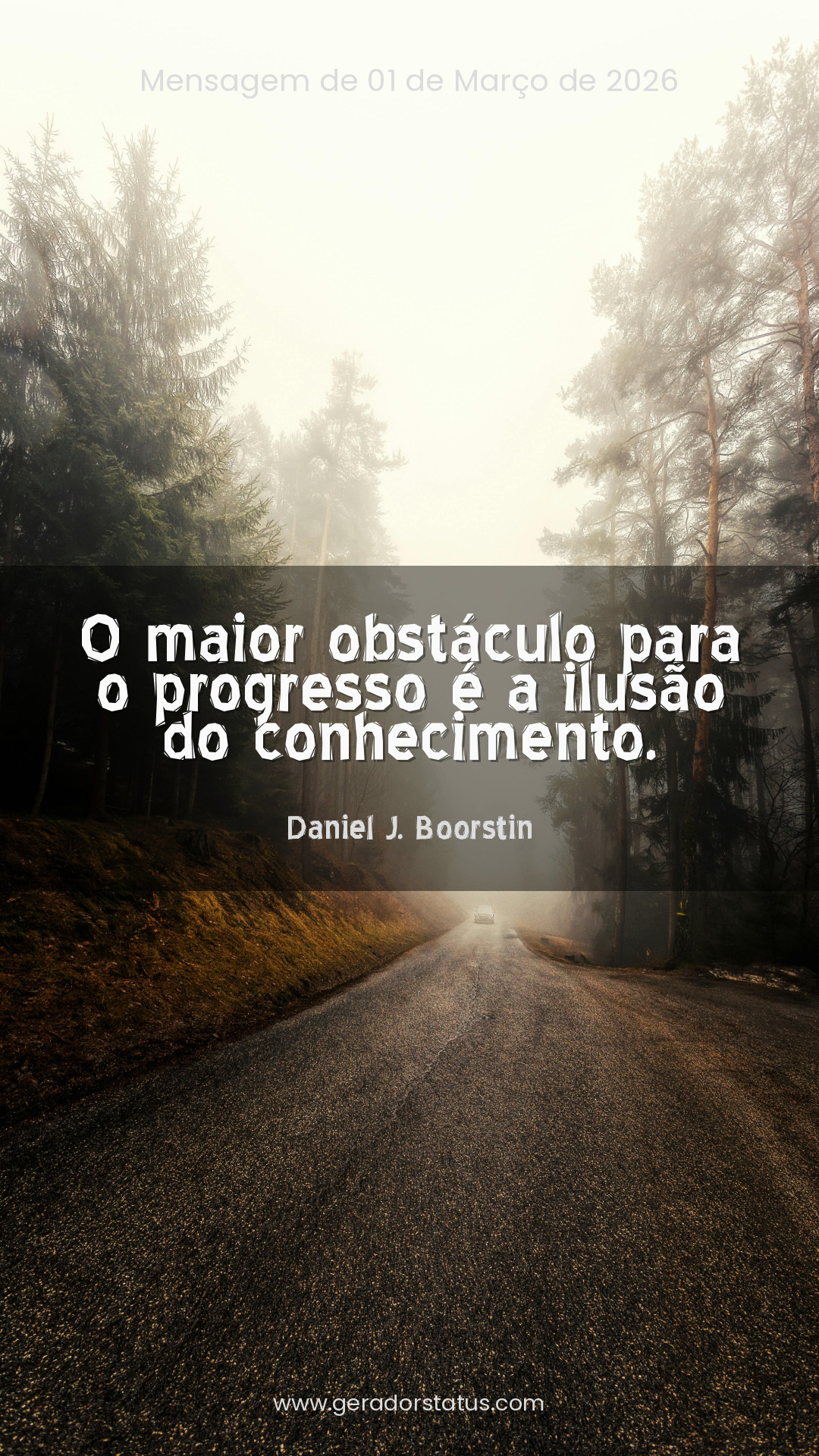 Status do dia: Reflexão