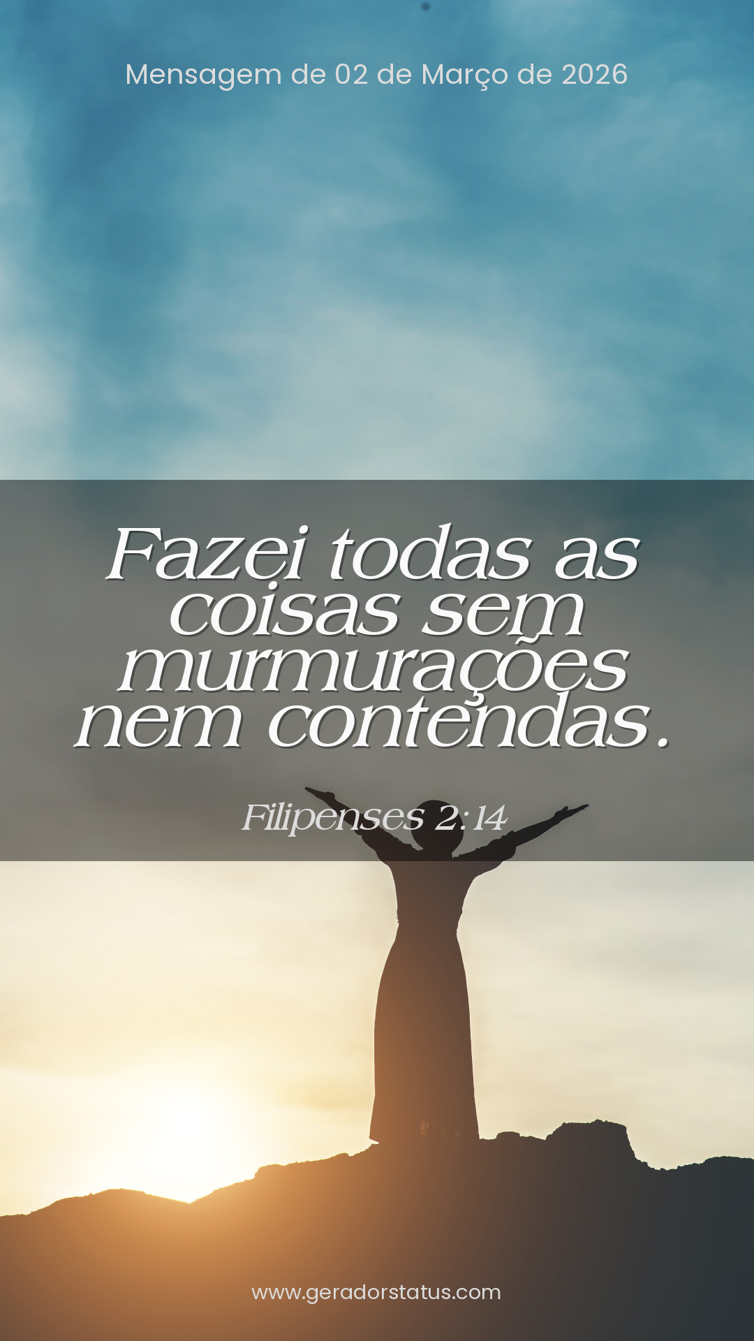 Status do dia: Versículo