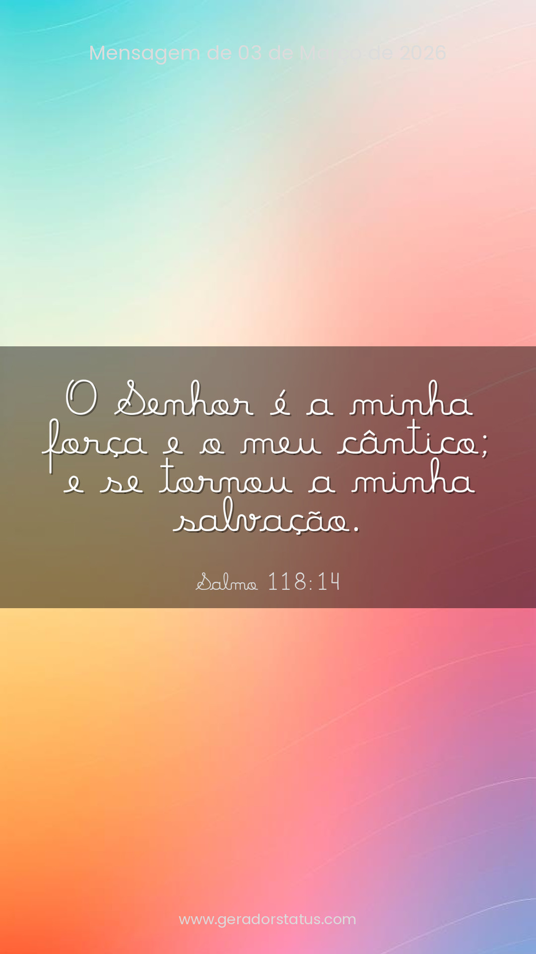 Status do dia: Salmo