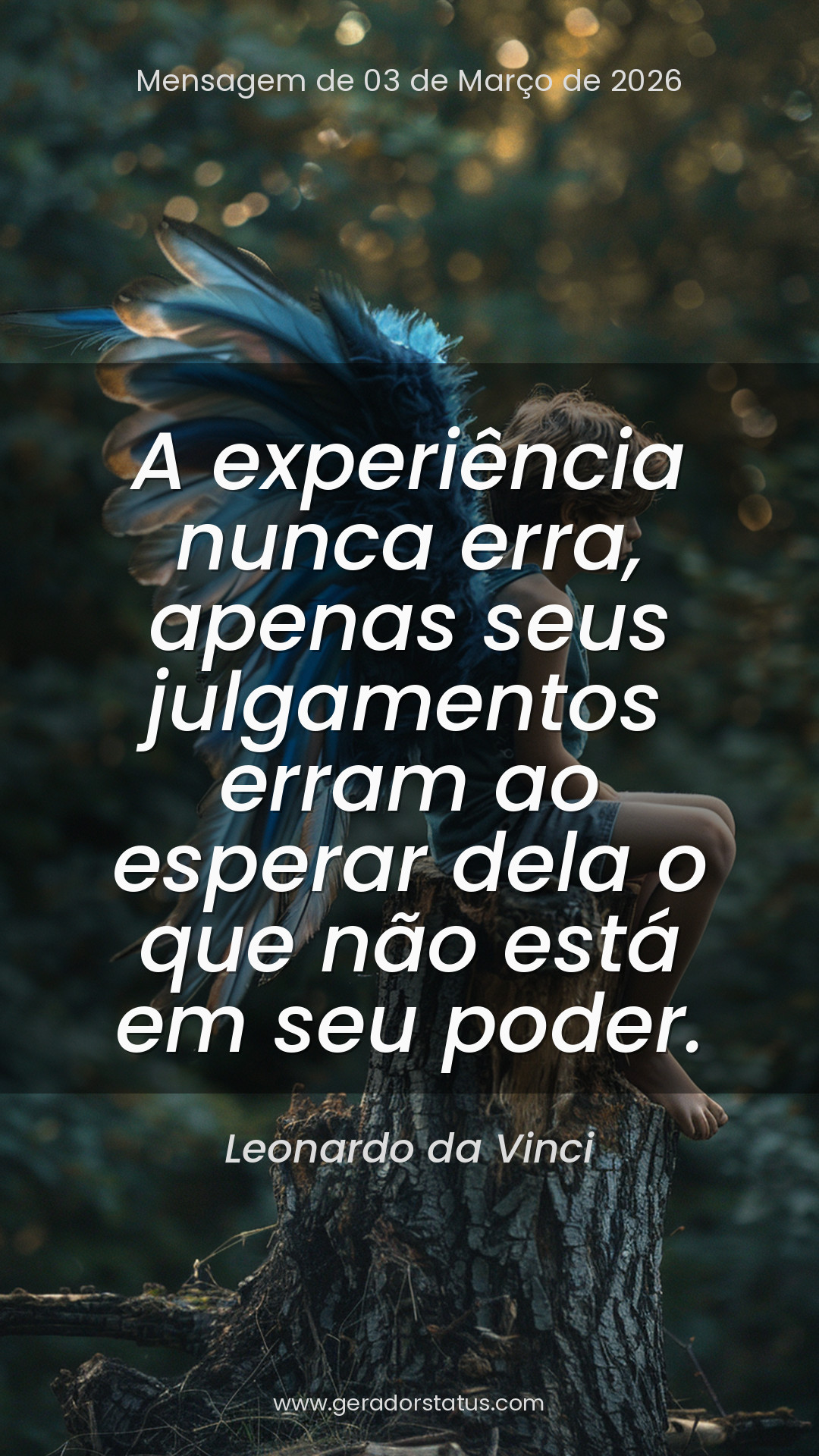 Status do dia: Reflexão