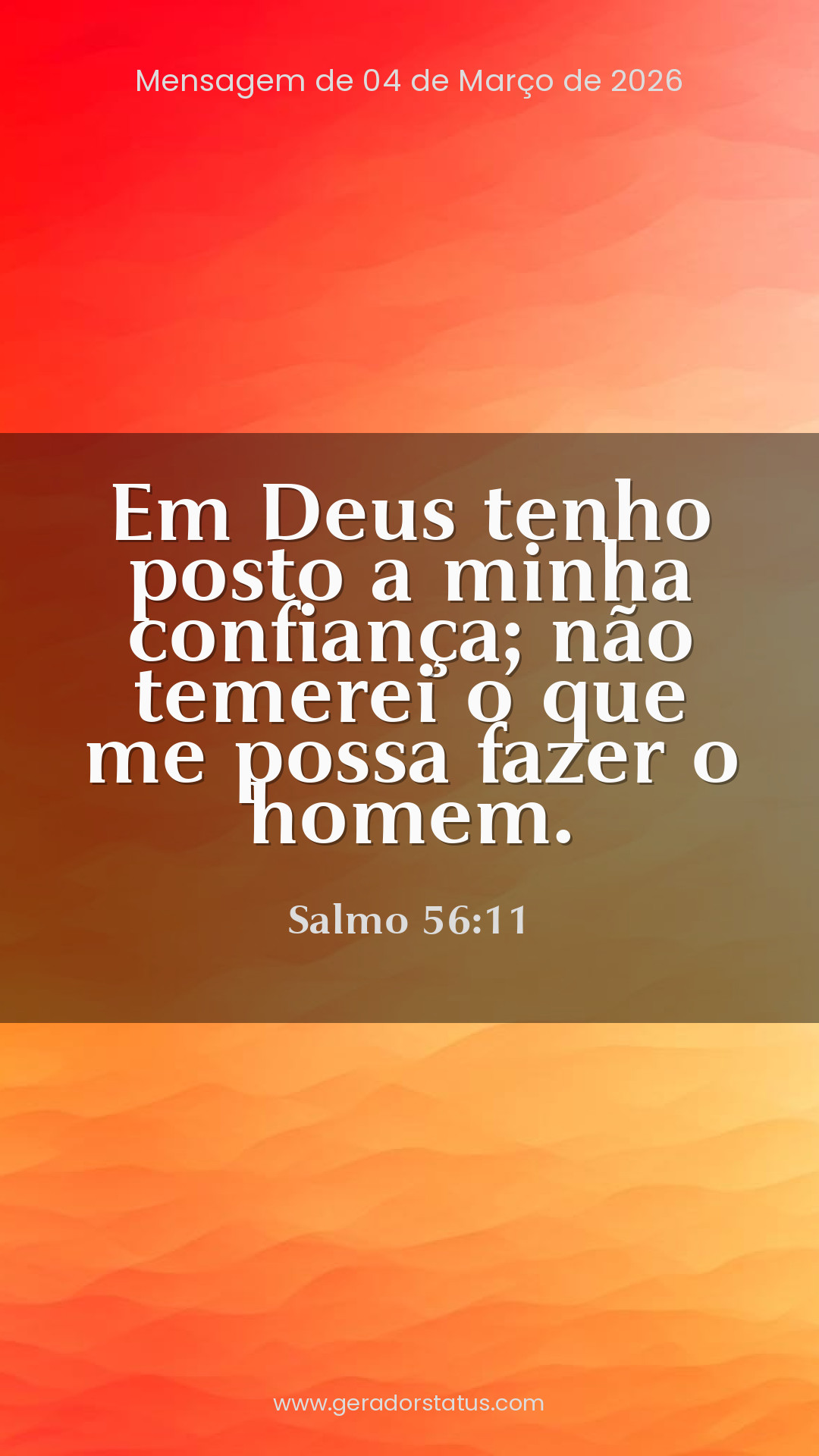 Status do dia: Salmo