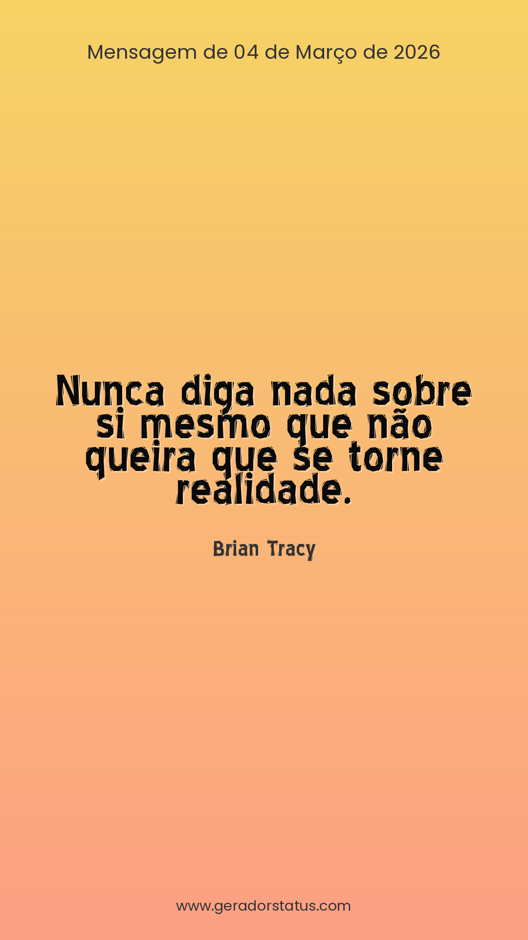 Status do dia: Citação