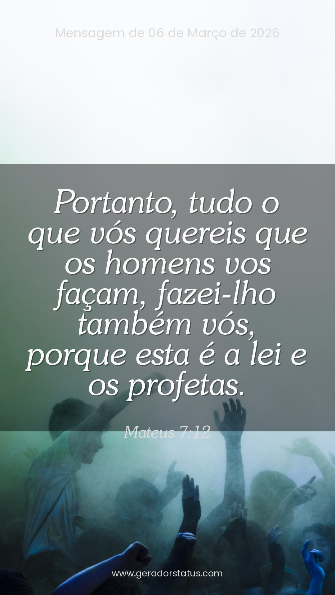 Status do dia: Versículo