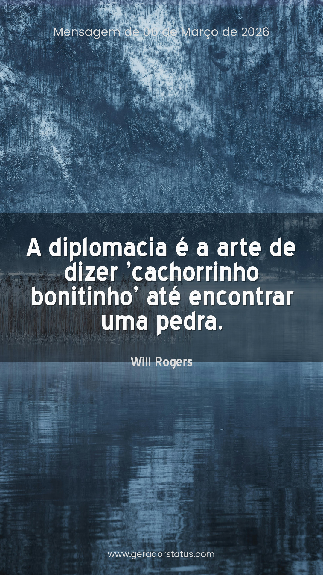 Status do dia: Citação