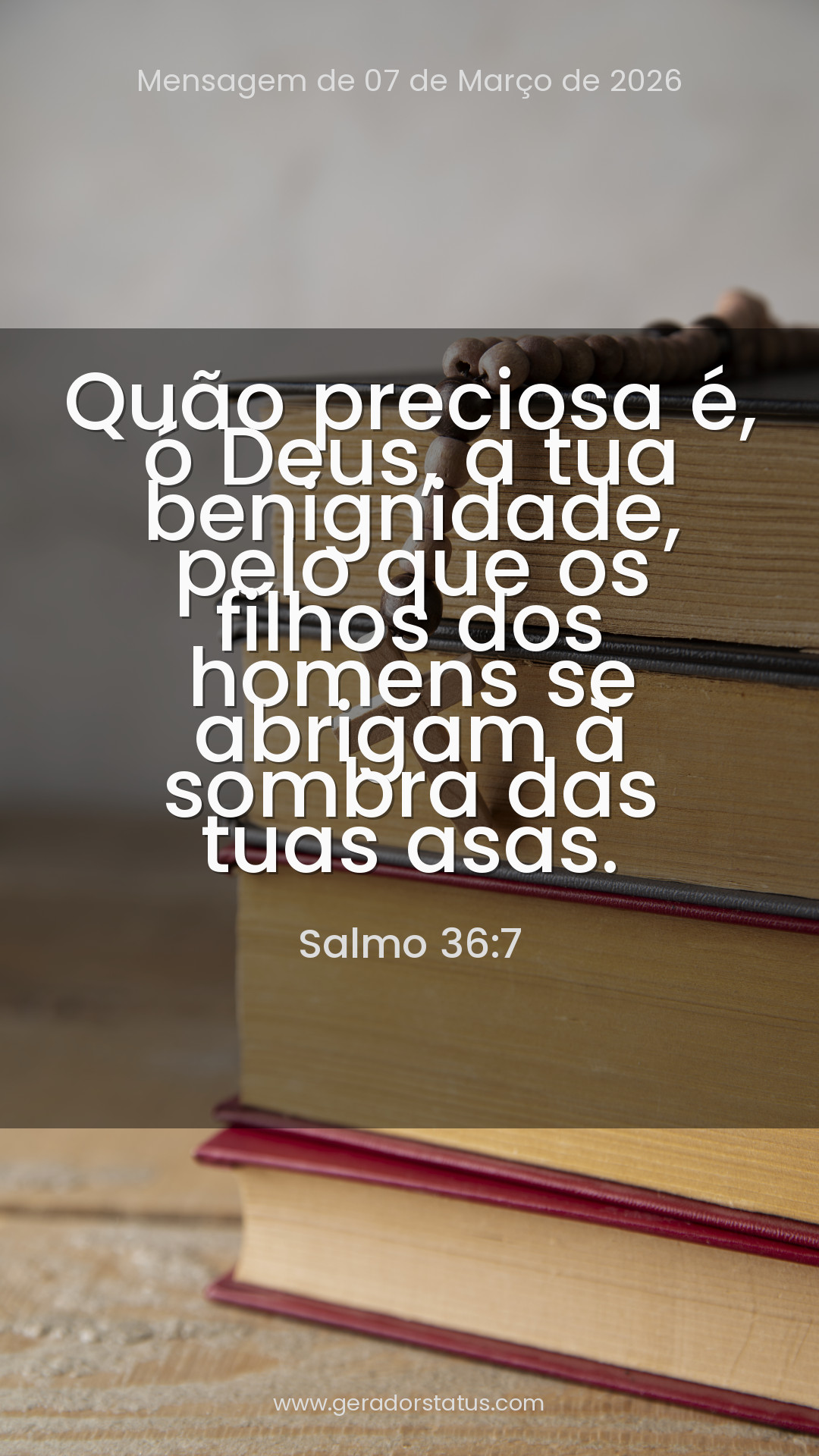 Status do dia: Salmo