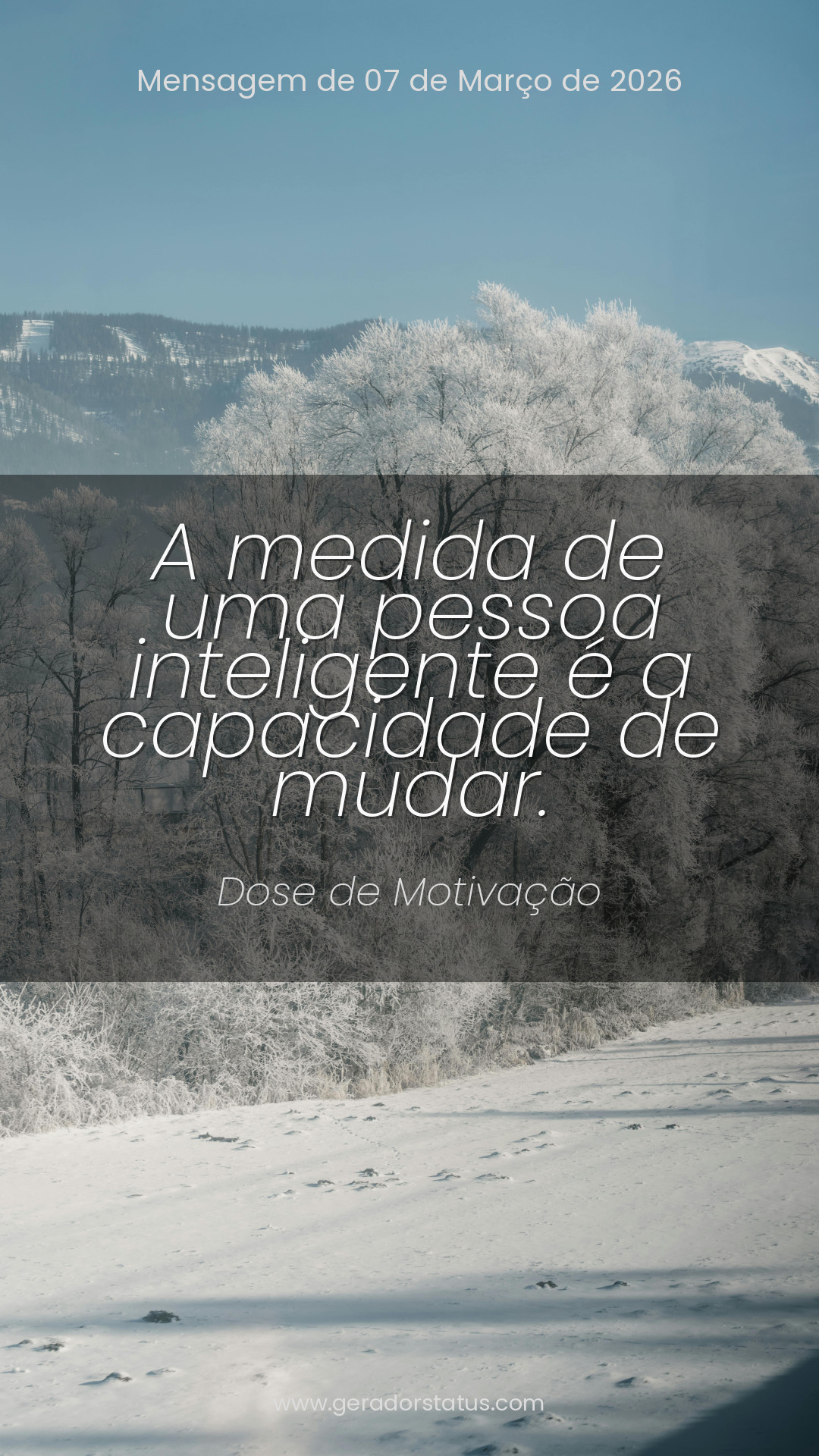 Status do dia: Motivacional