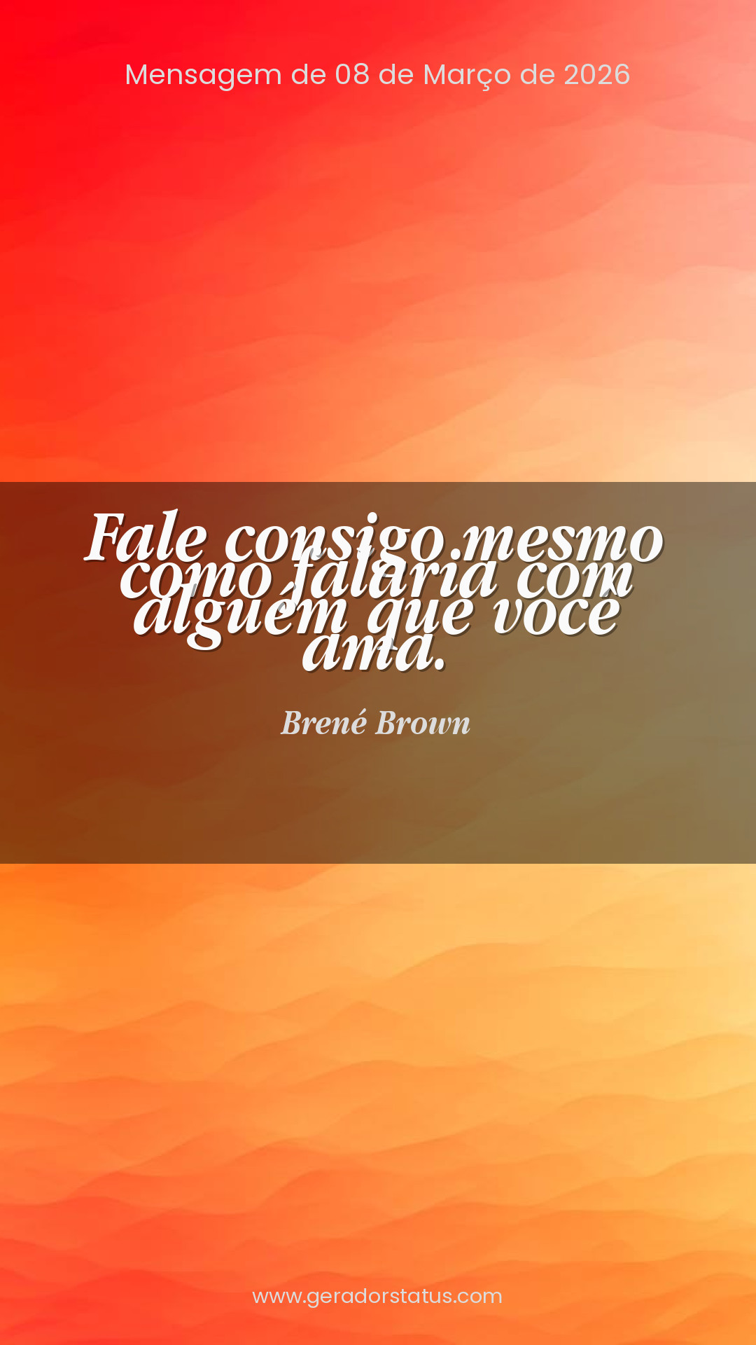 Status do dia: Reflexão