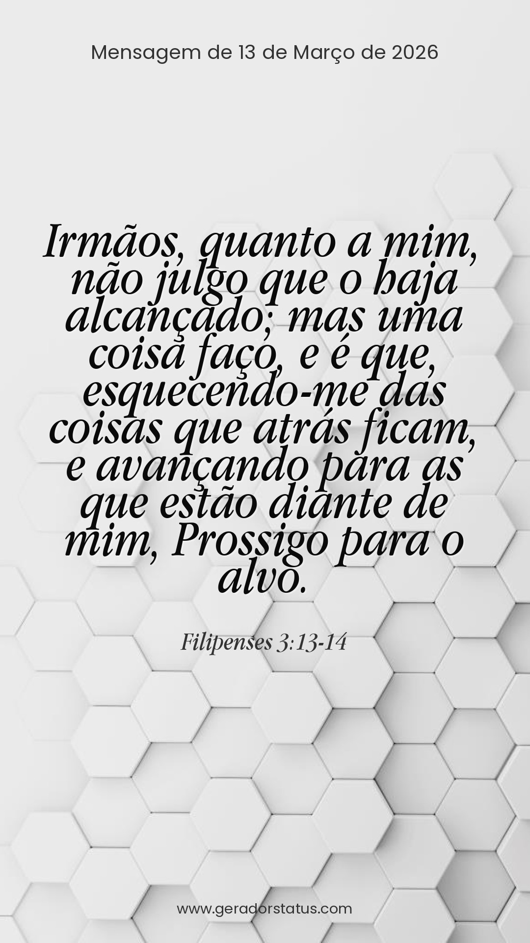 Status do dia: Versículo