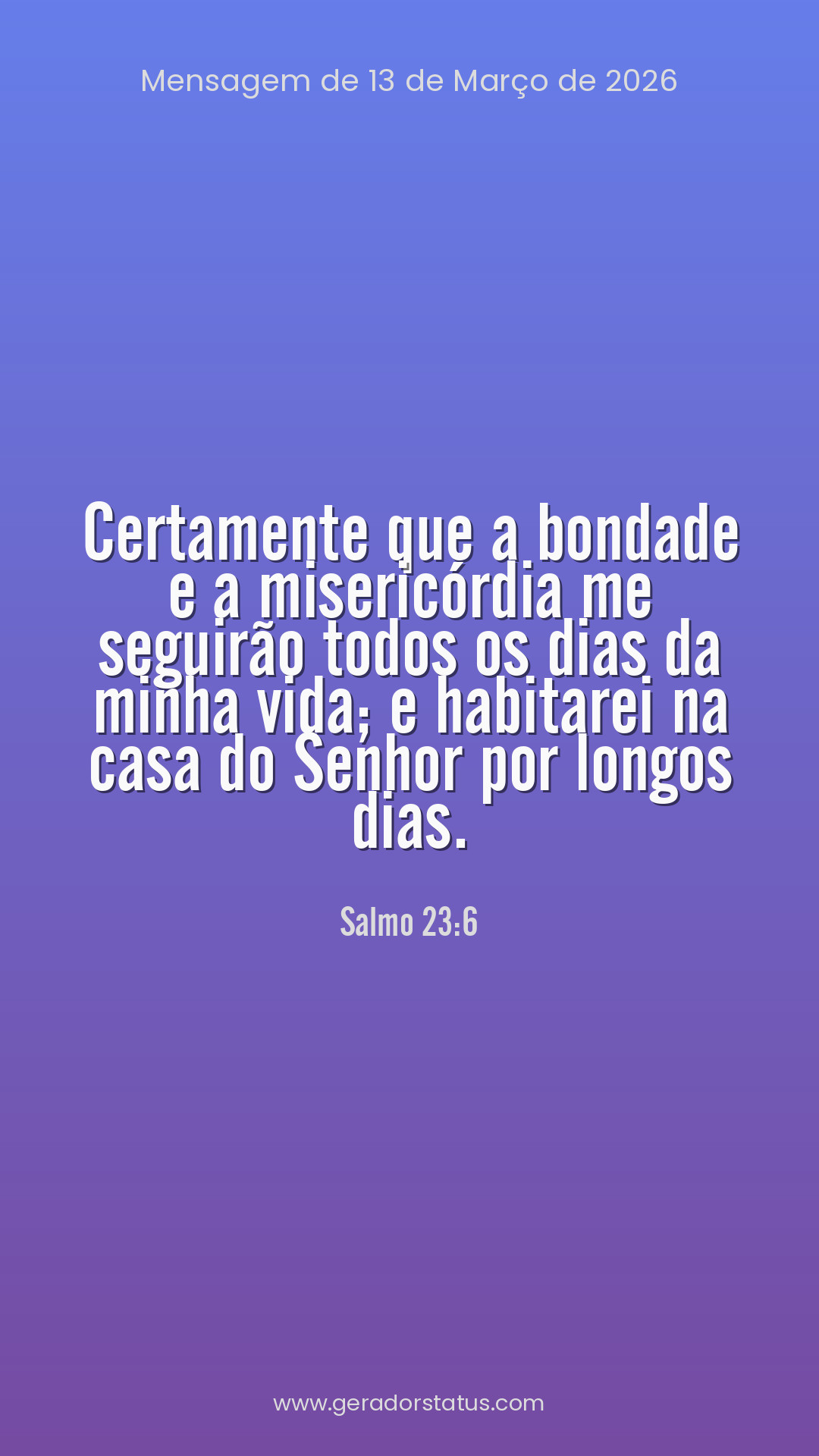 Status do dia: Salmo