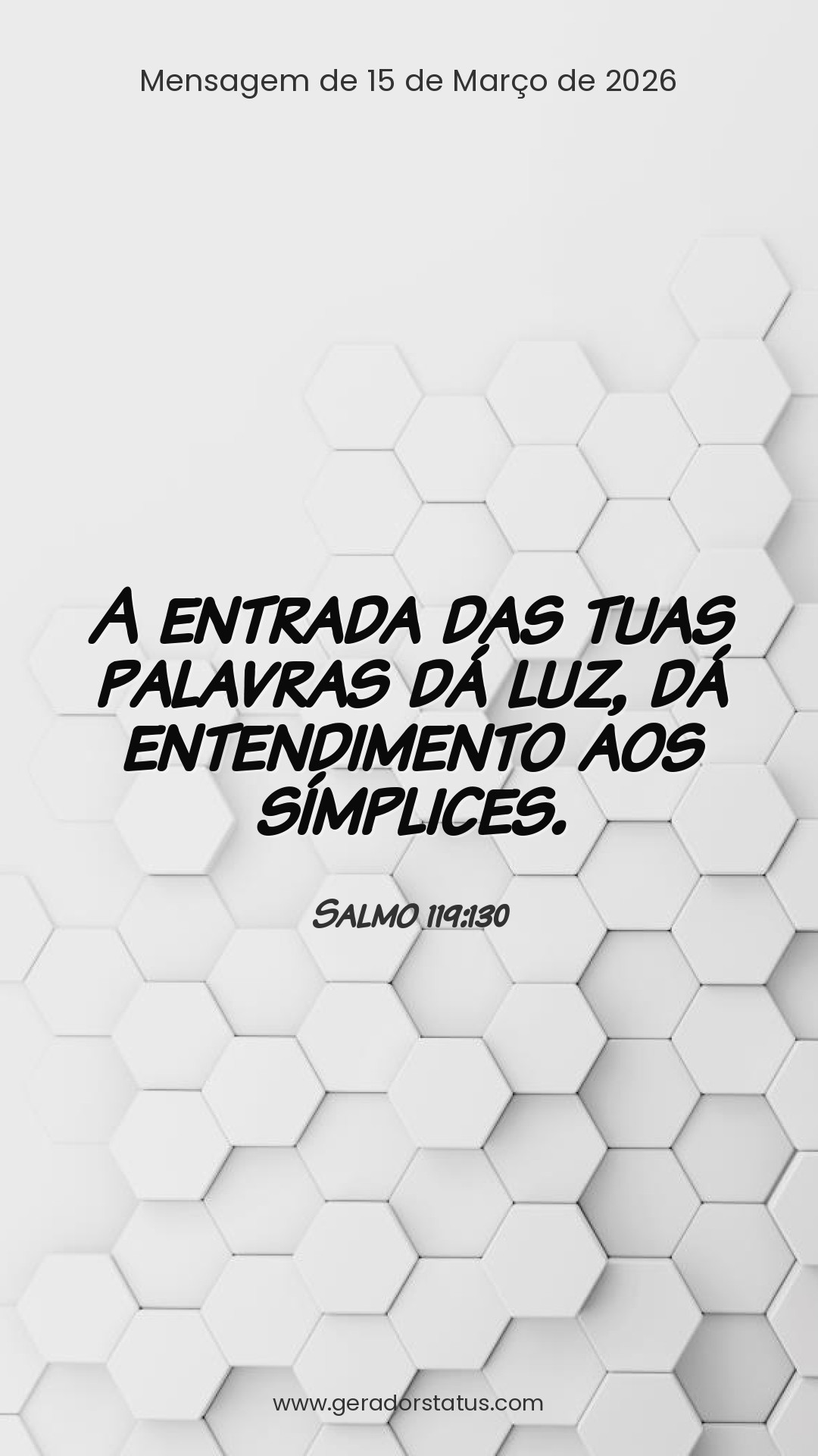 Status do dia: Salmo