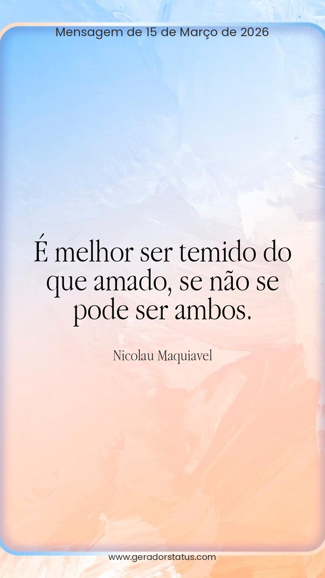 Status do dia: Sabedoria