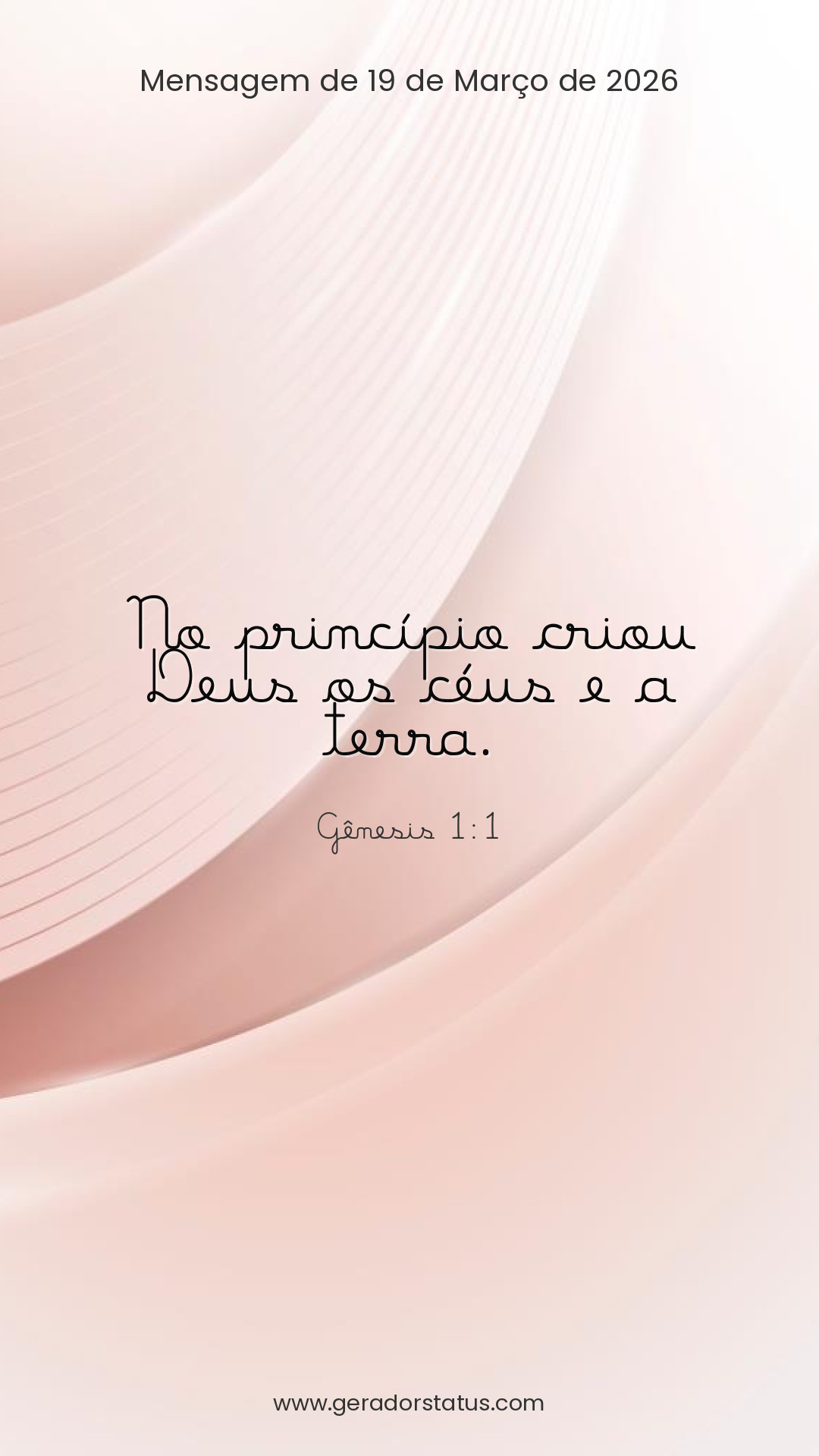 Status do dia: Versículo