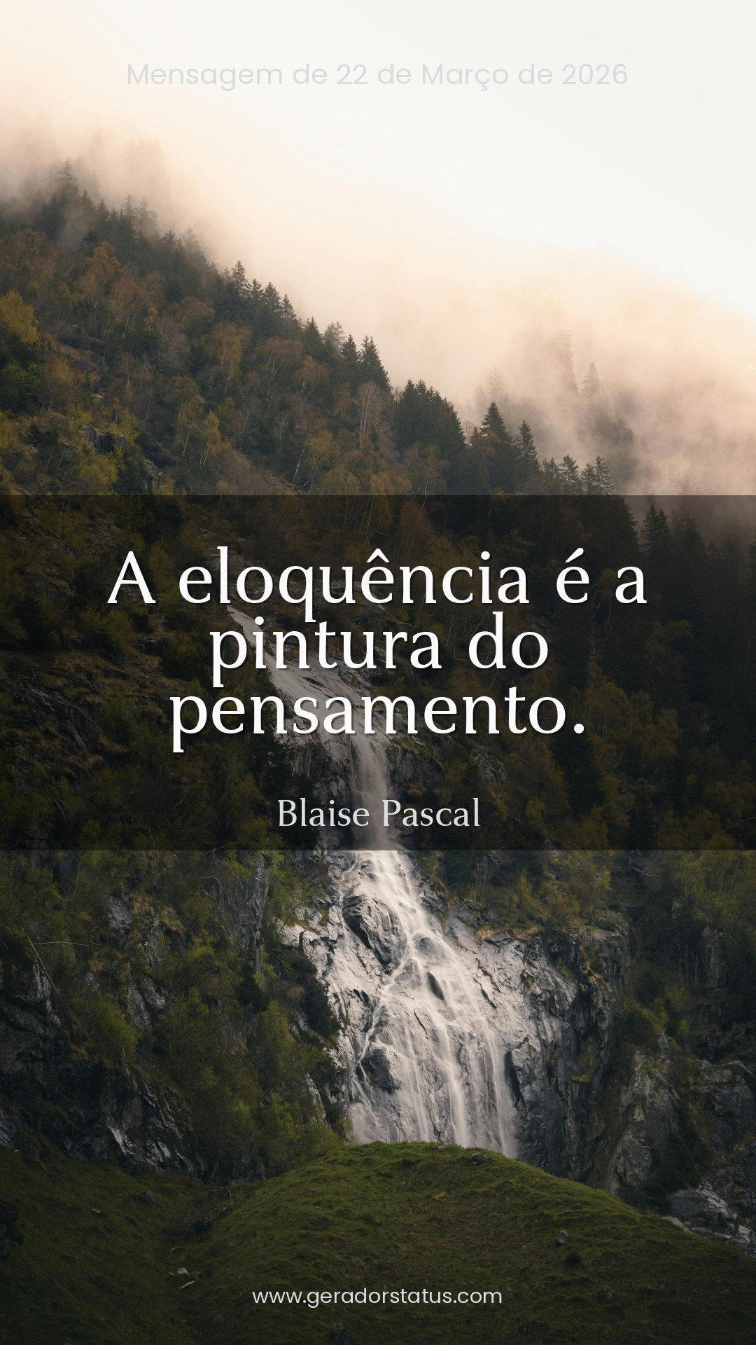 Status do dia: Reflexão