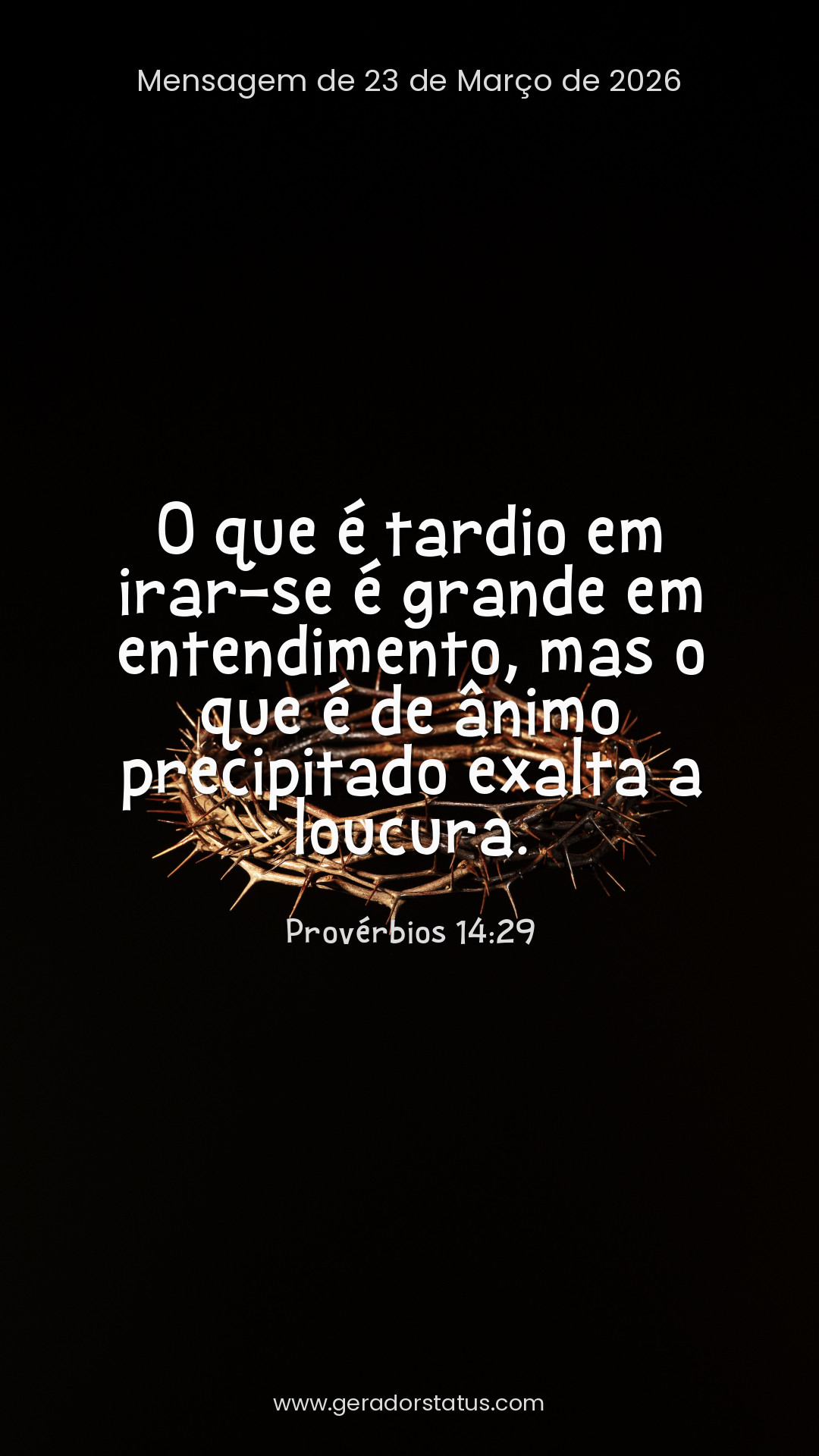 Status do dia: Versículo