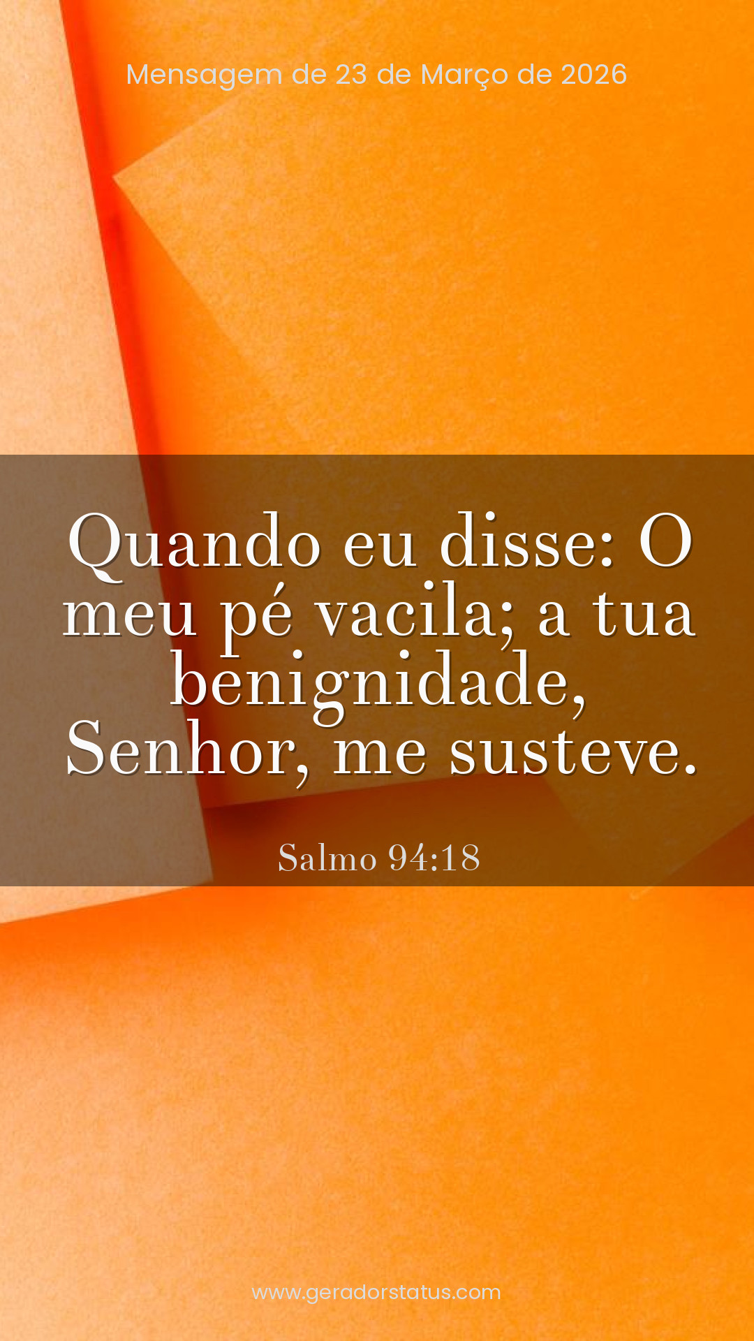 Status do dia: Salmo