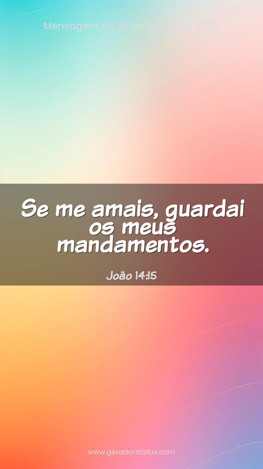 Status do dia: Versículo