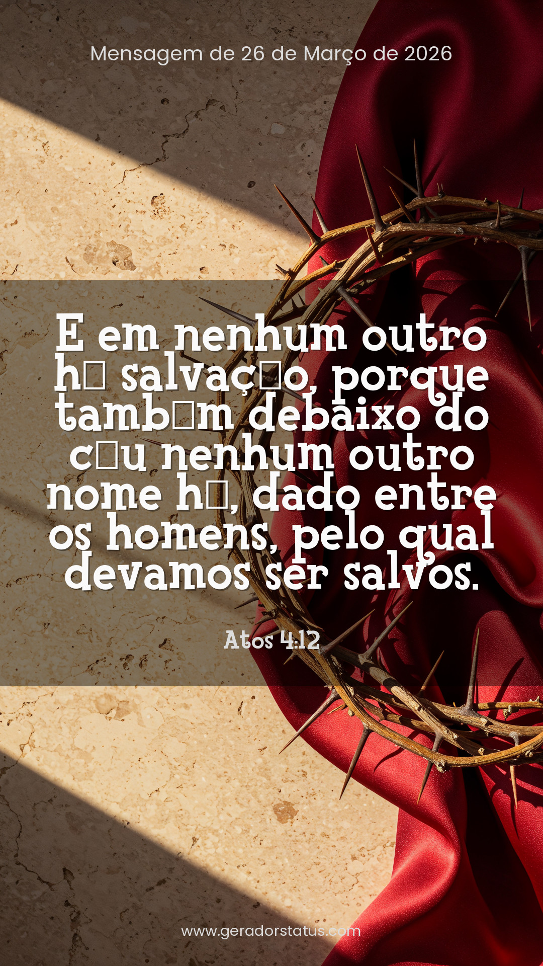 Status do dia: Versículo