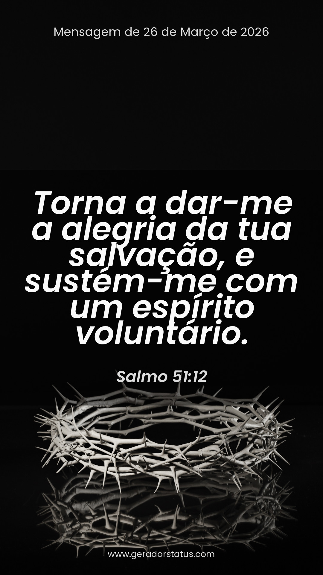 Status do dia: Salmo