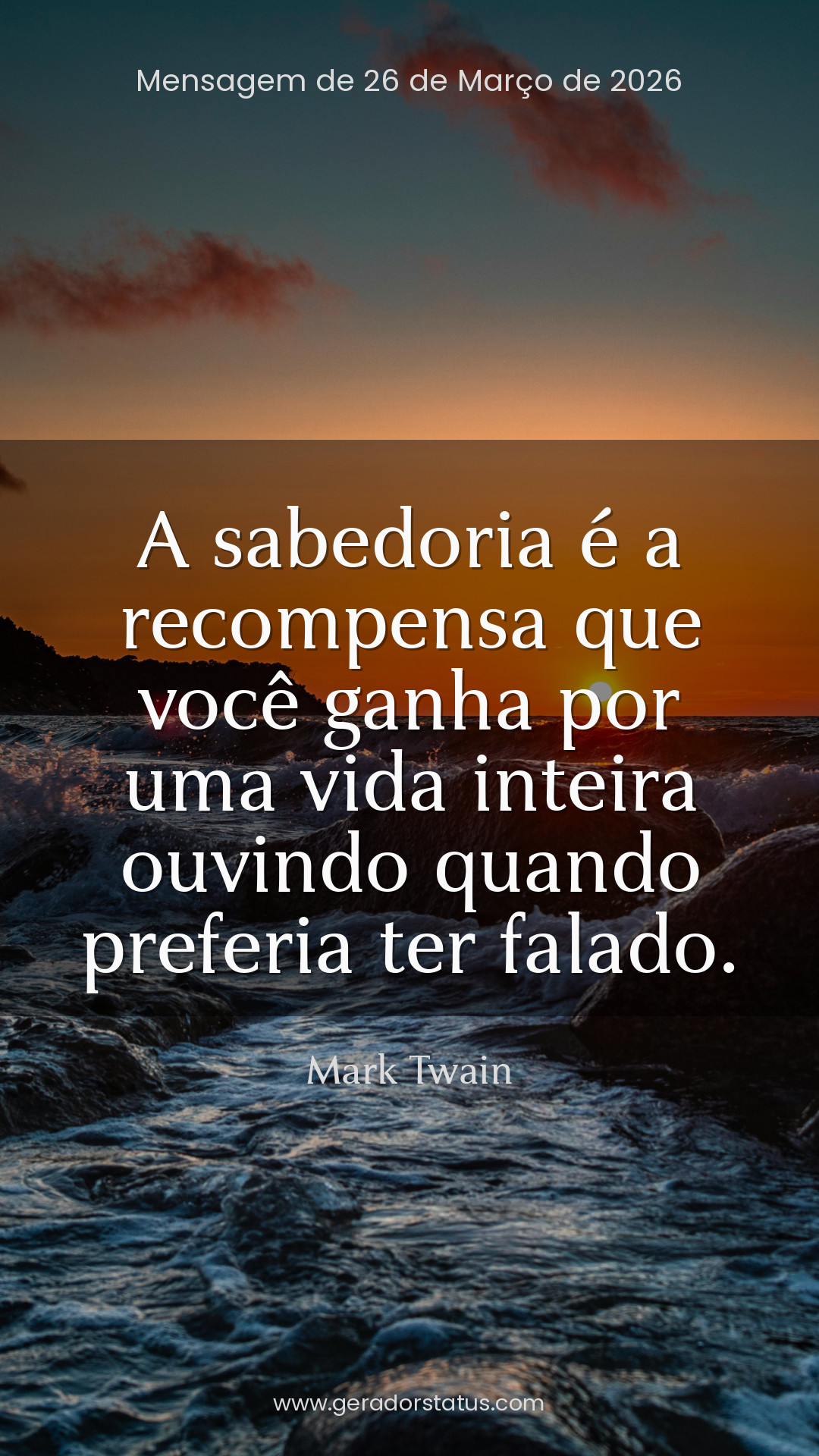 Status do dia: Citação