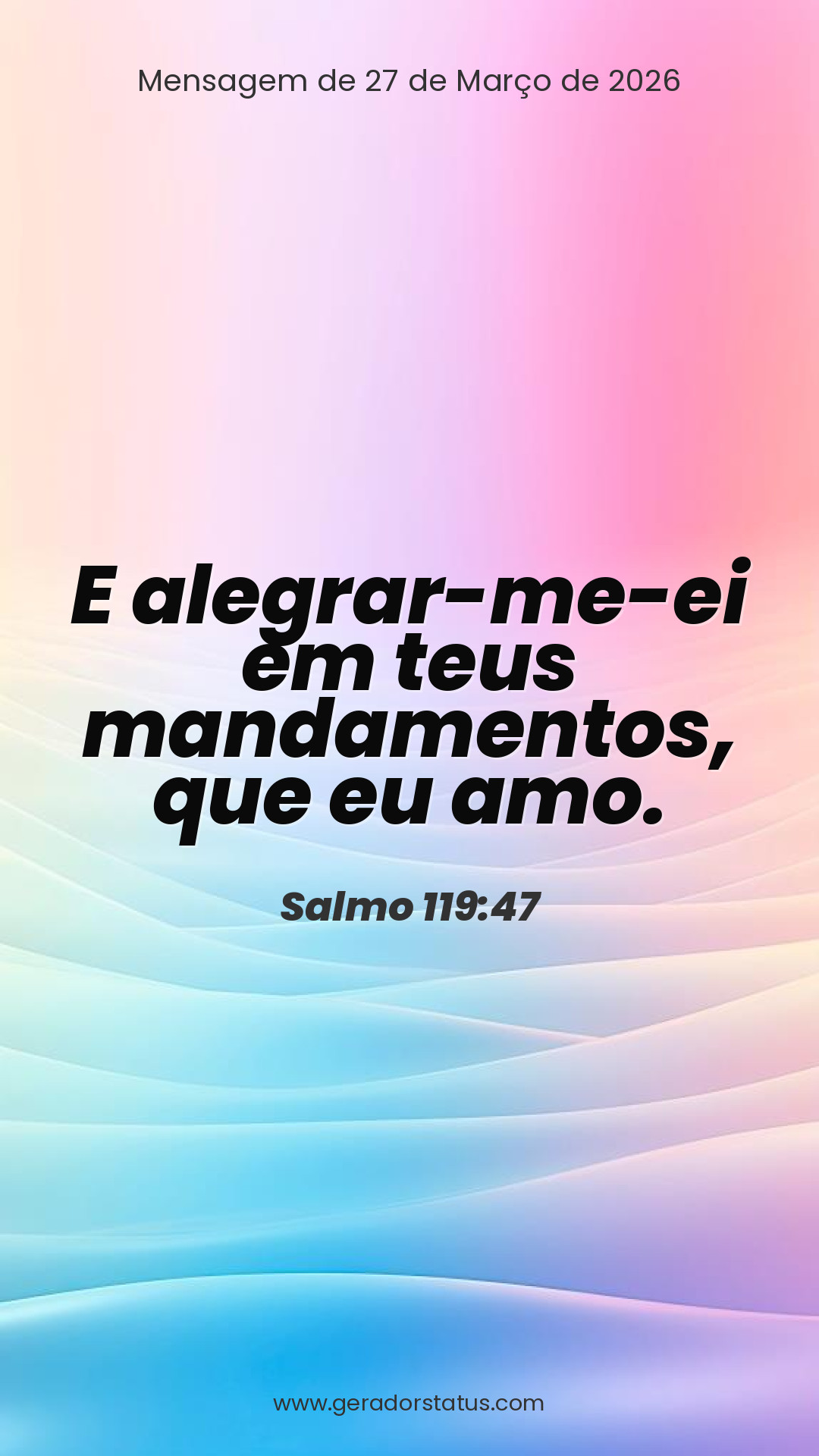 Status do dia: Salmo