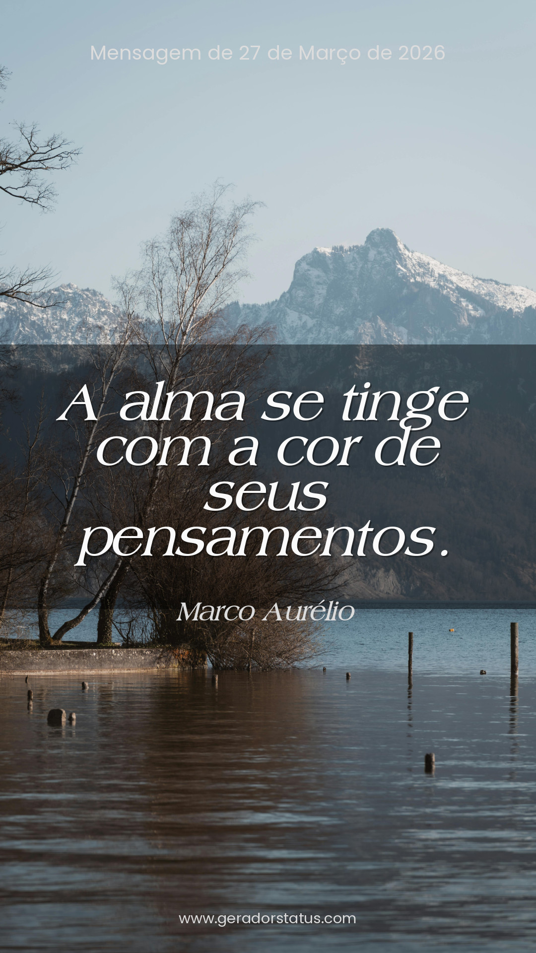 Status do dia: Reflexão