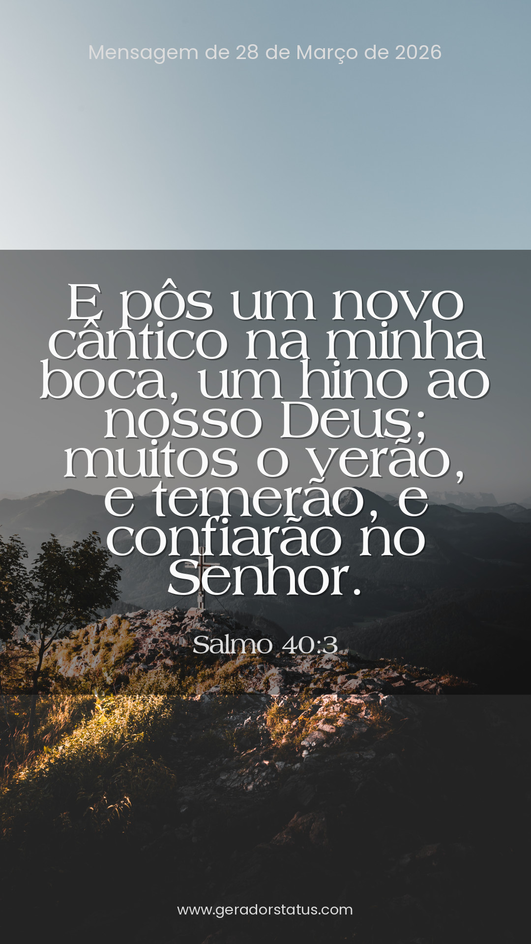 Status do dia: Salmo